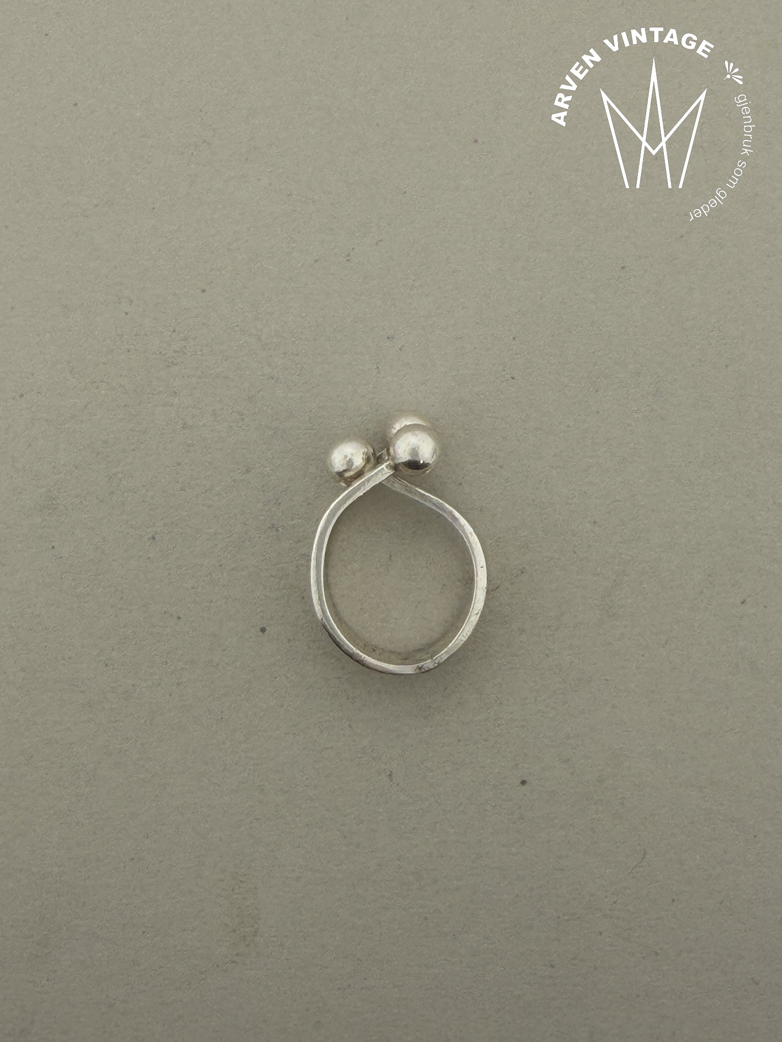 Vintage Anna Greta Eker sølvring str 51