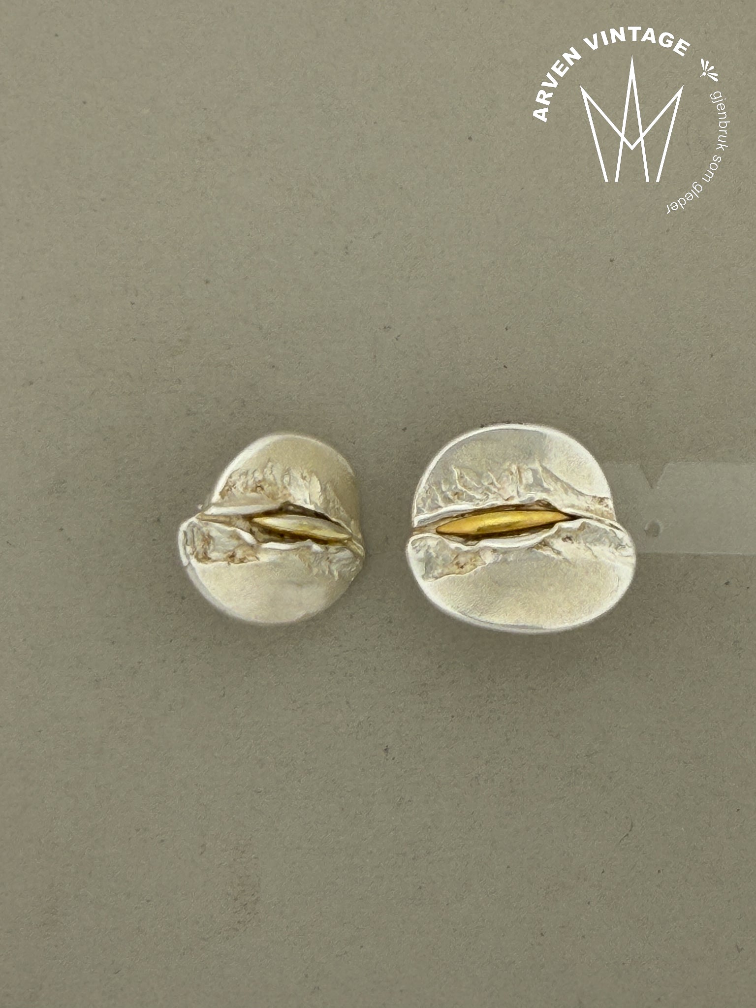 Vintage Sylvsmidja sølv ørepynt