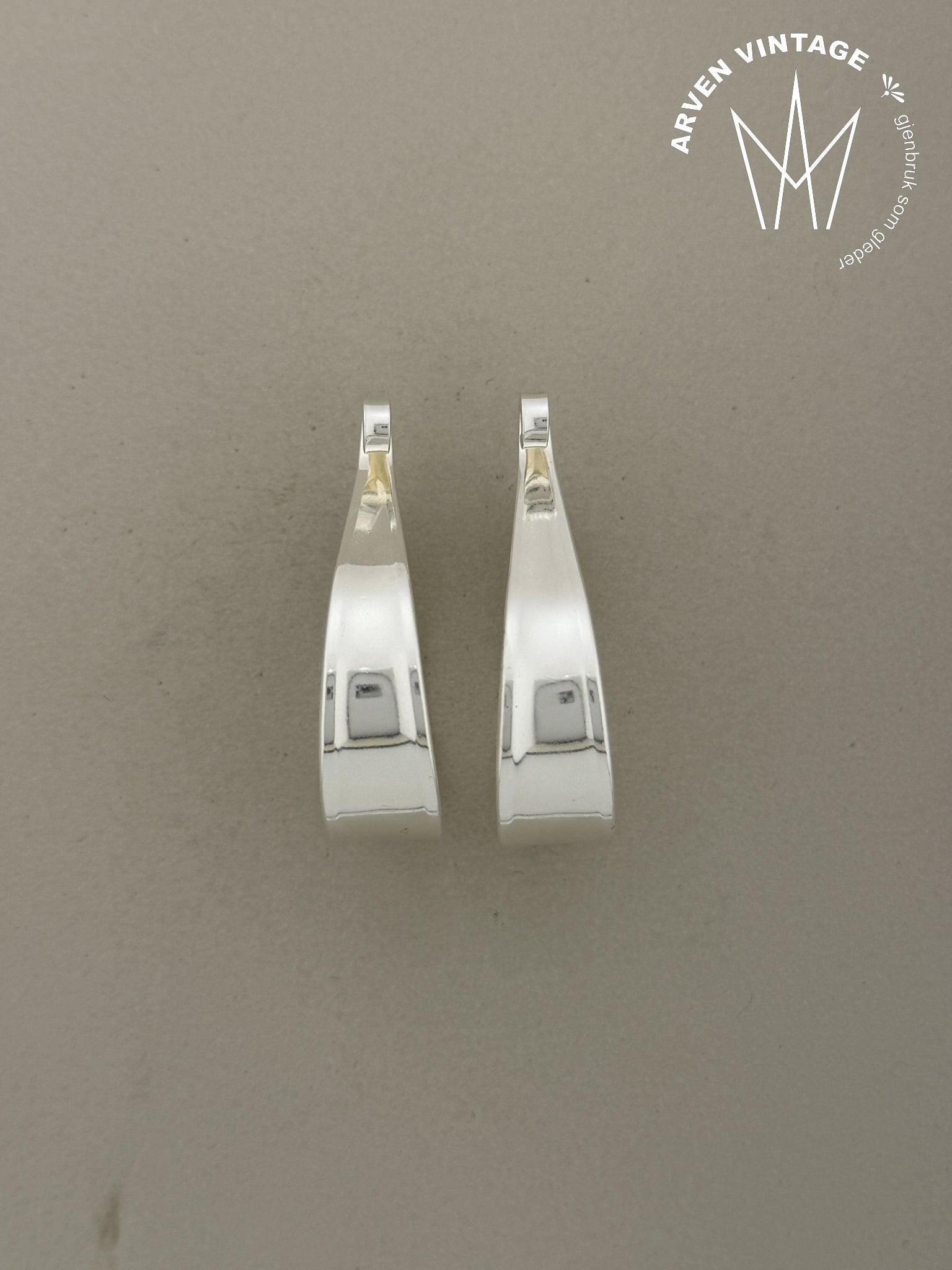 Vintage Anna Greta Eker sølv ørepynt