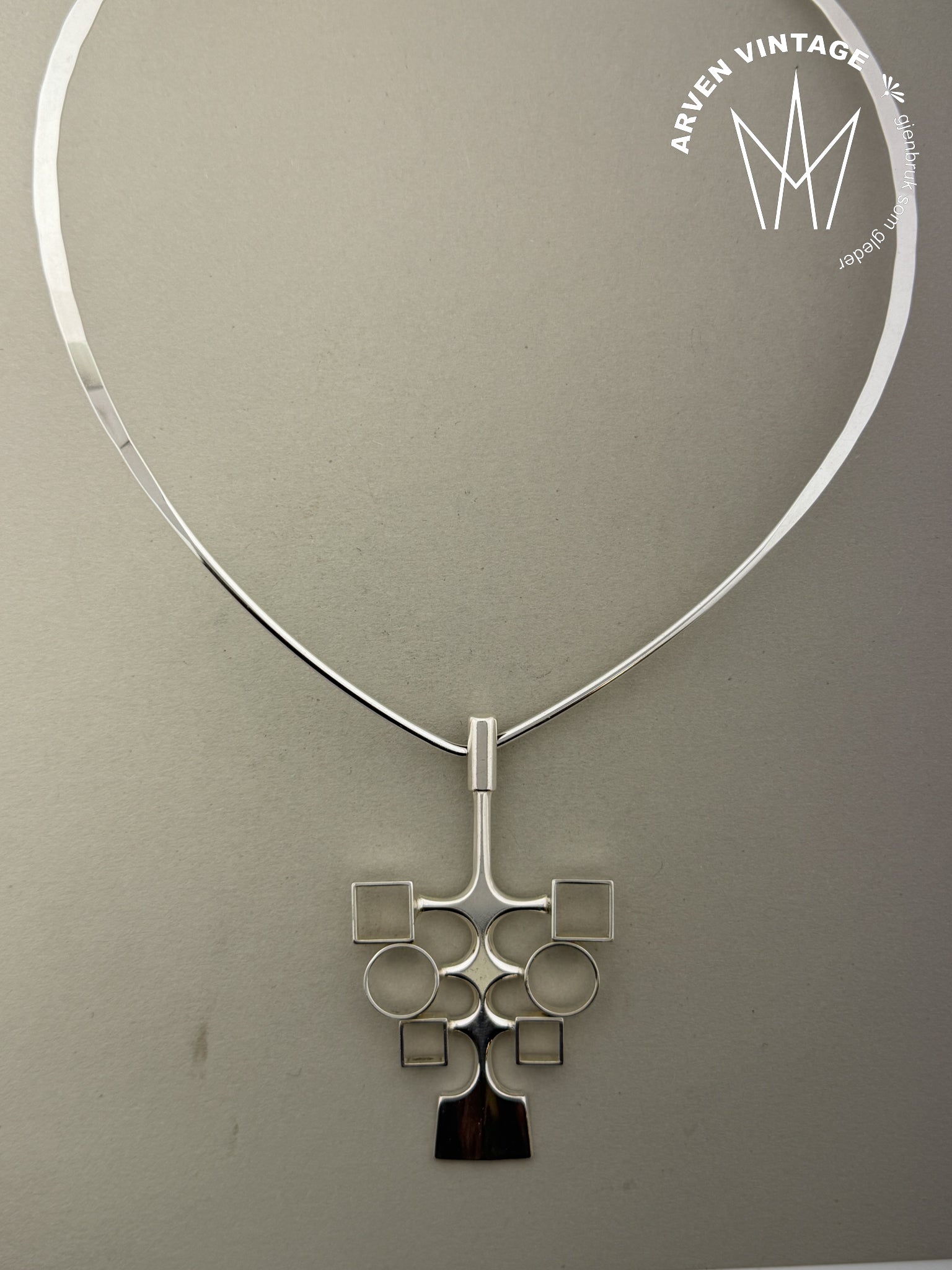 Vintage David-Andersen sølv halssmykke