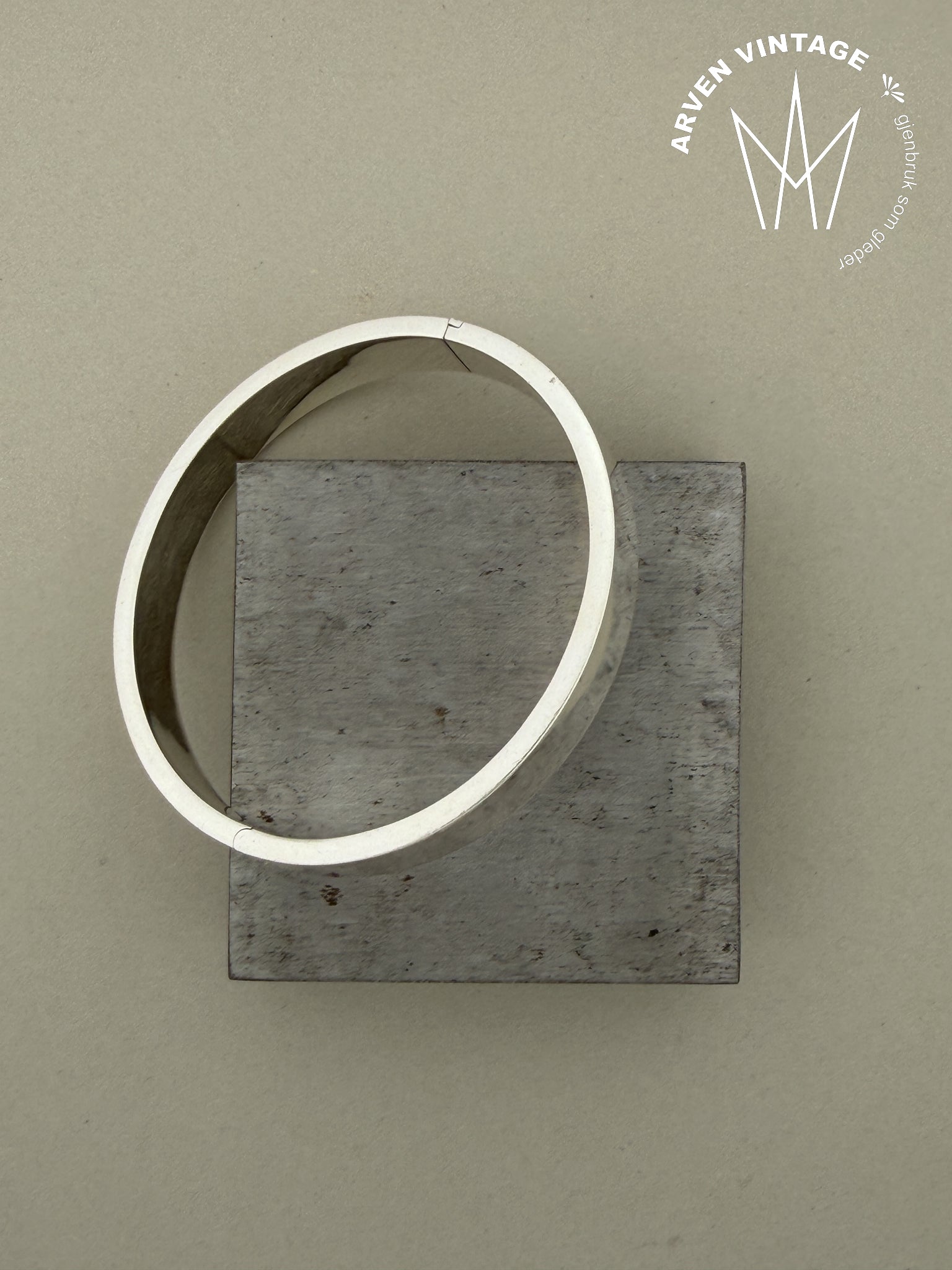 Vintage sølvarmbånd 19cm