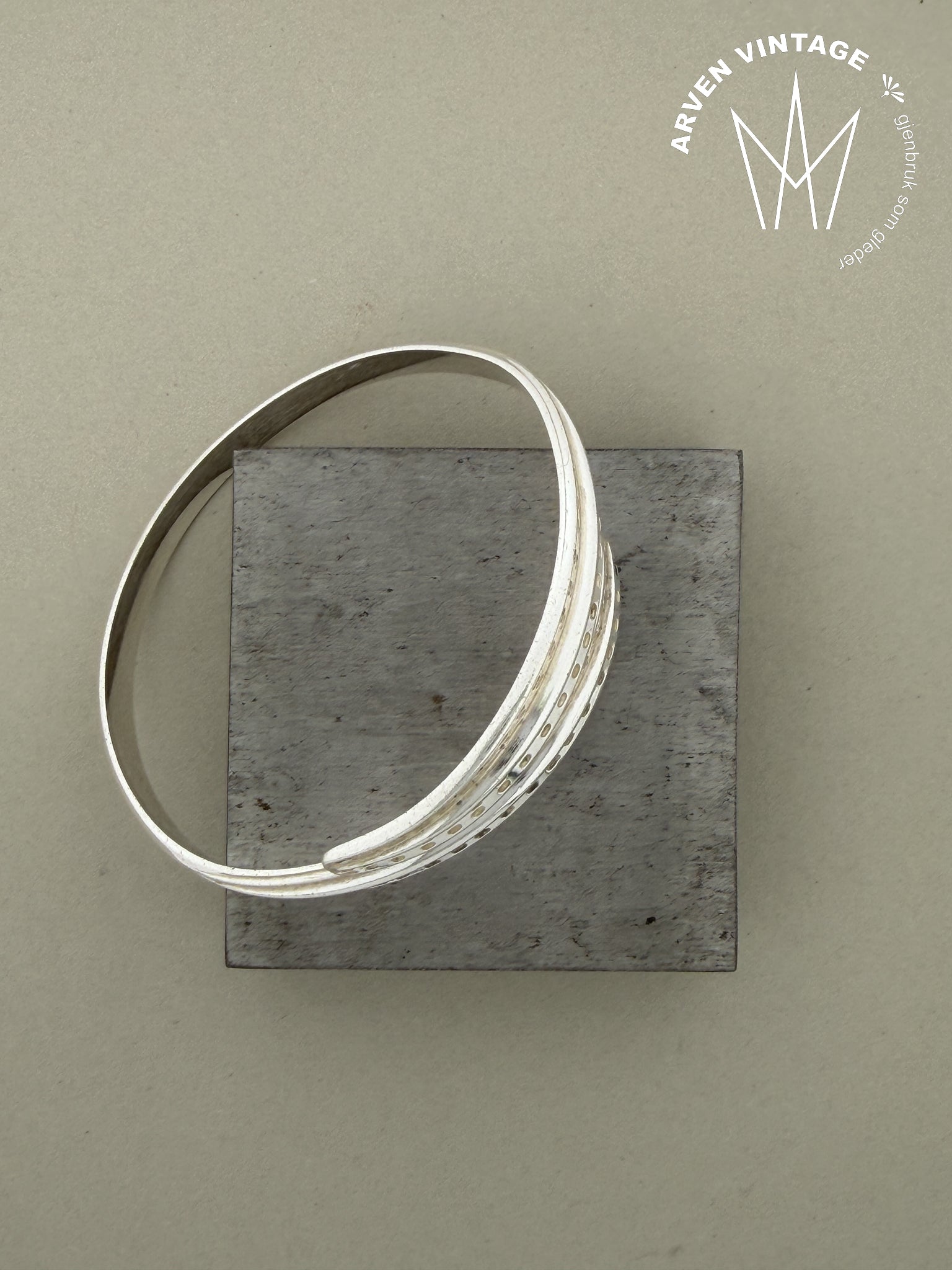 Vintage David-Andersen sølvarmbånd 19cm