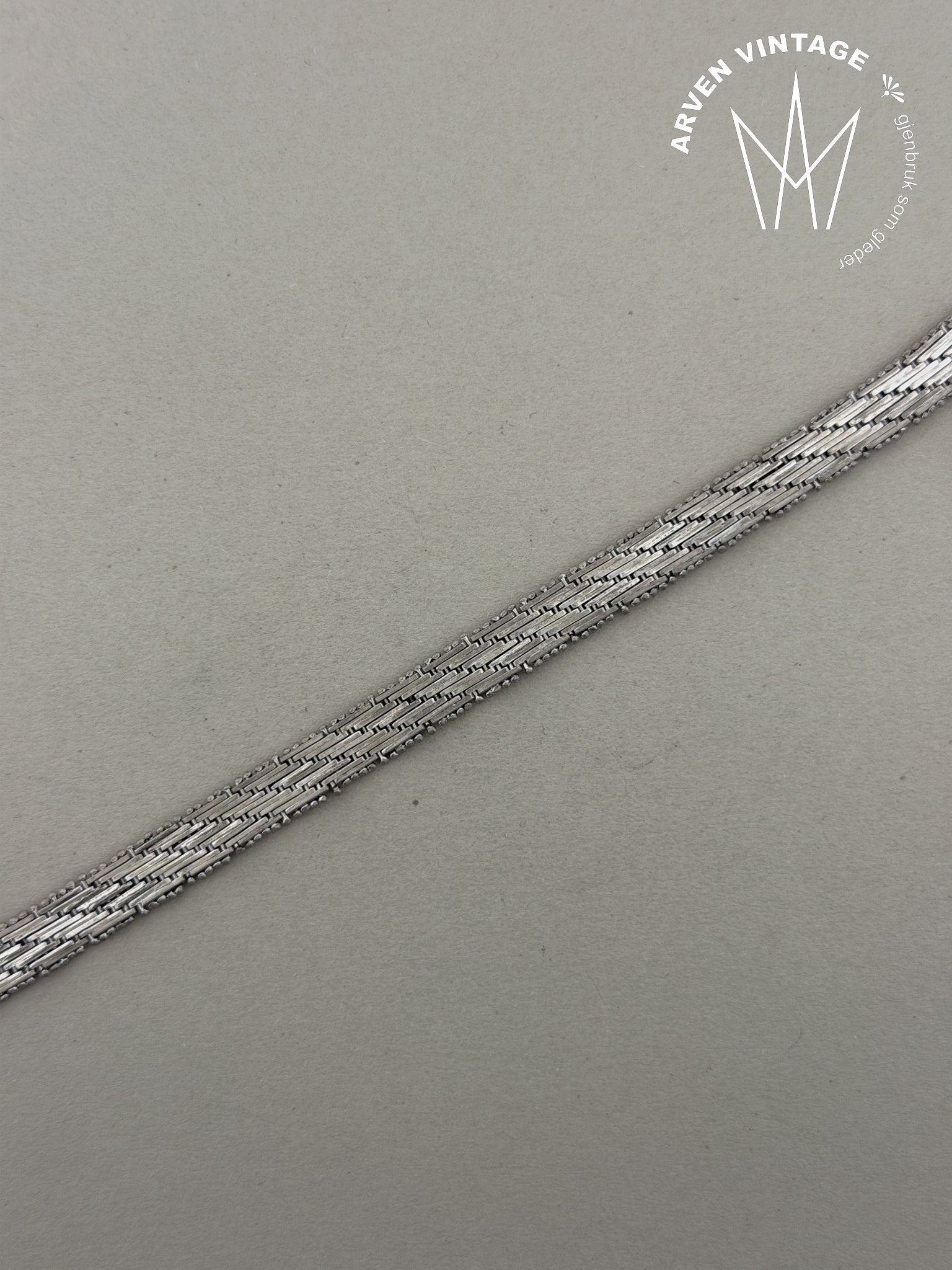 Vintage sølv halskjede 42cm