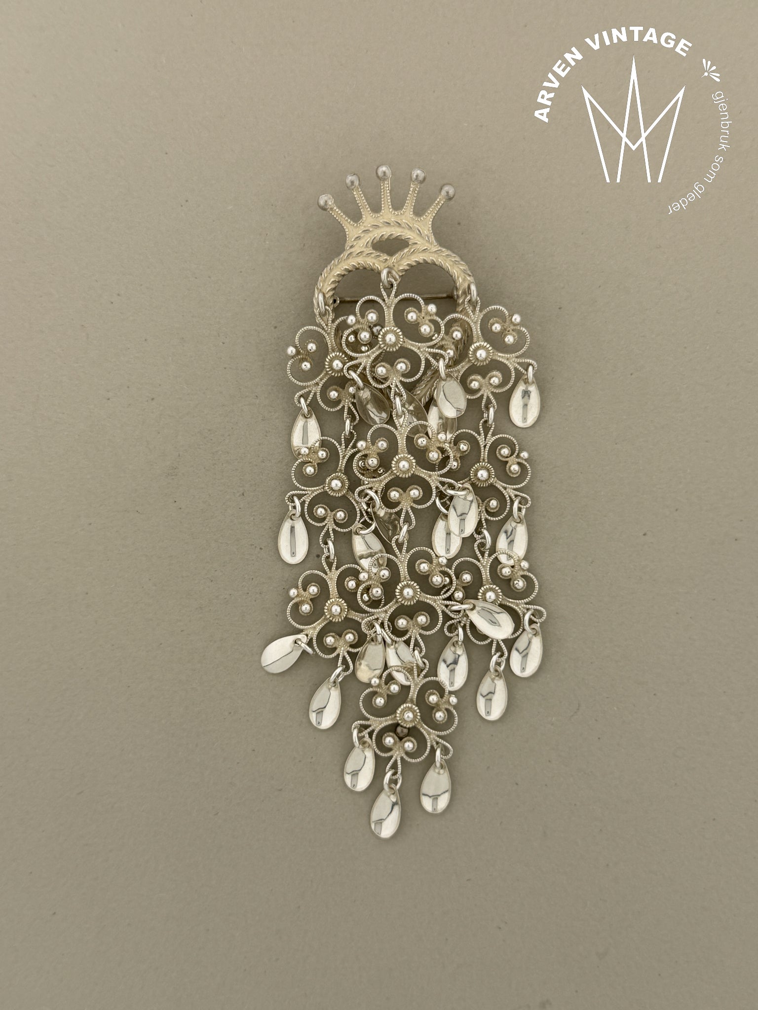 Vintage hjertesølje