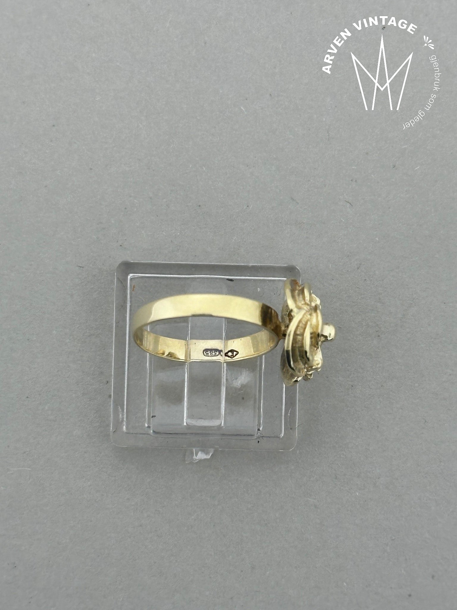 Vintage ring gult gull str47