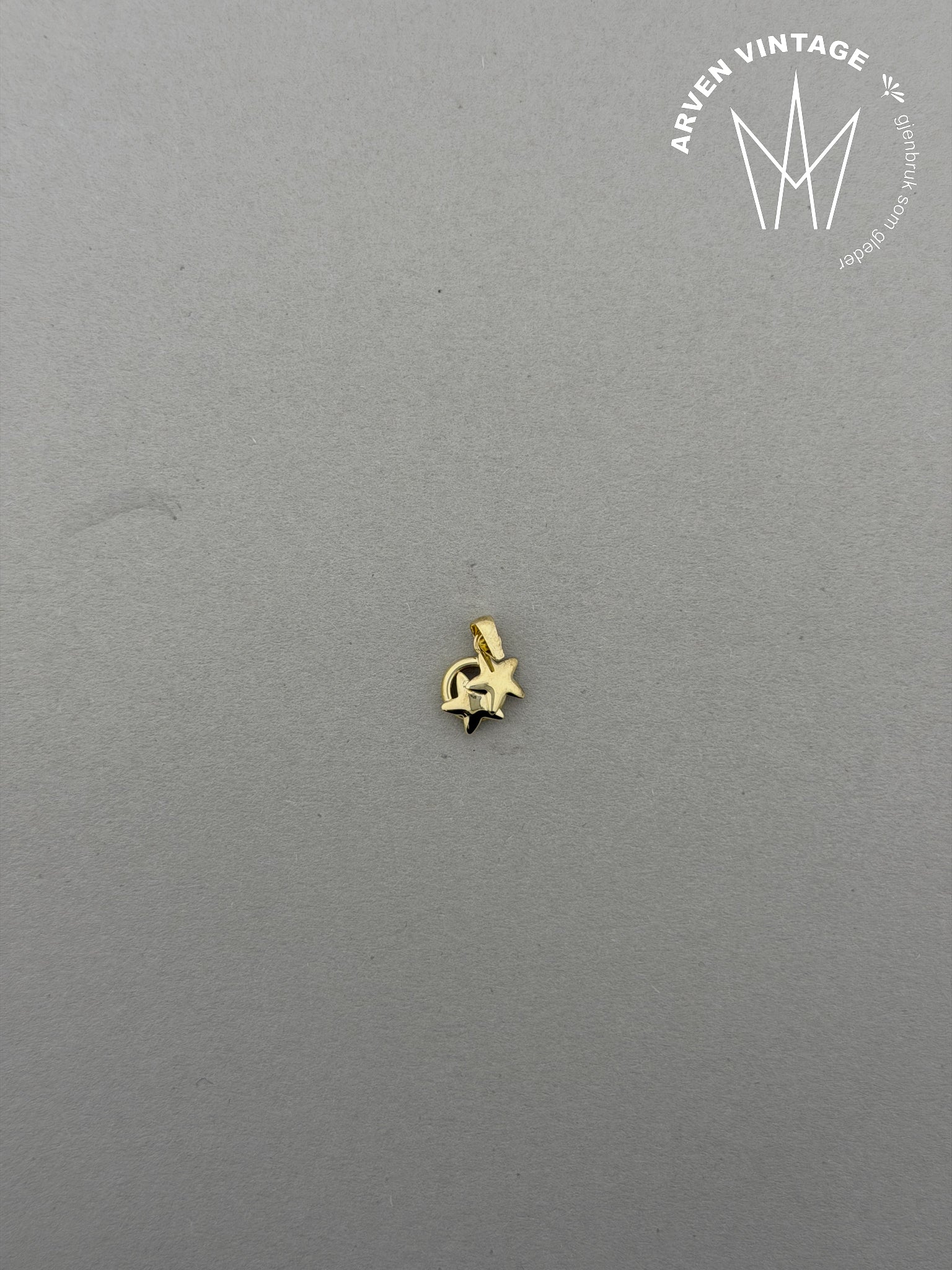 Vintage anheng gult gull