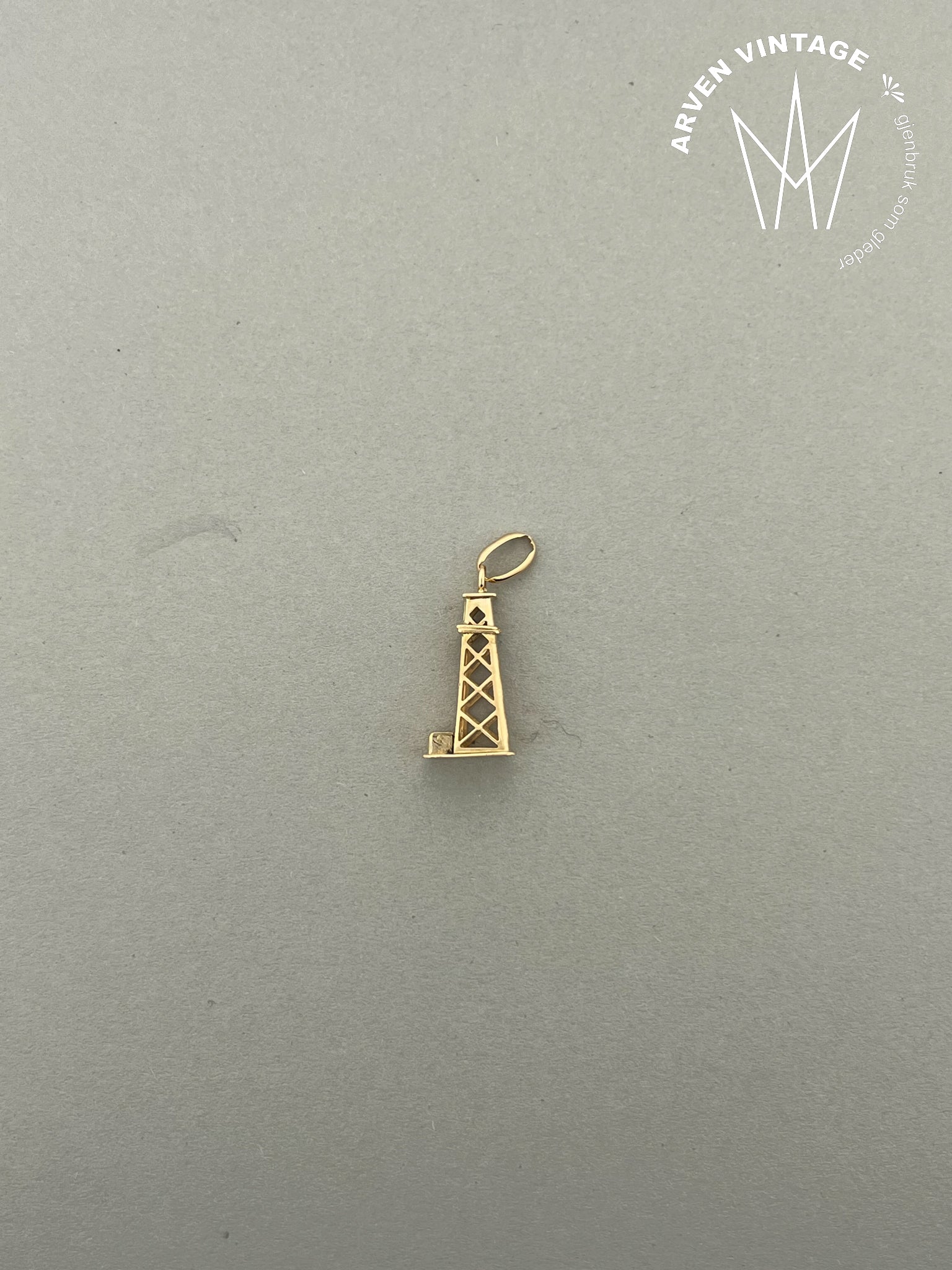 Vintage anheng 18K gult gull