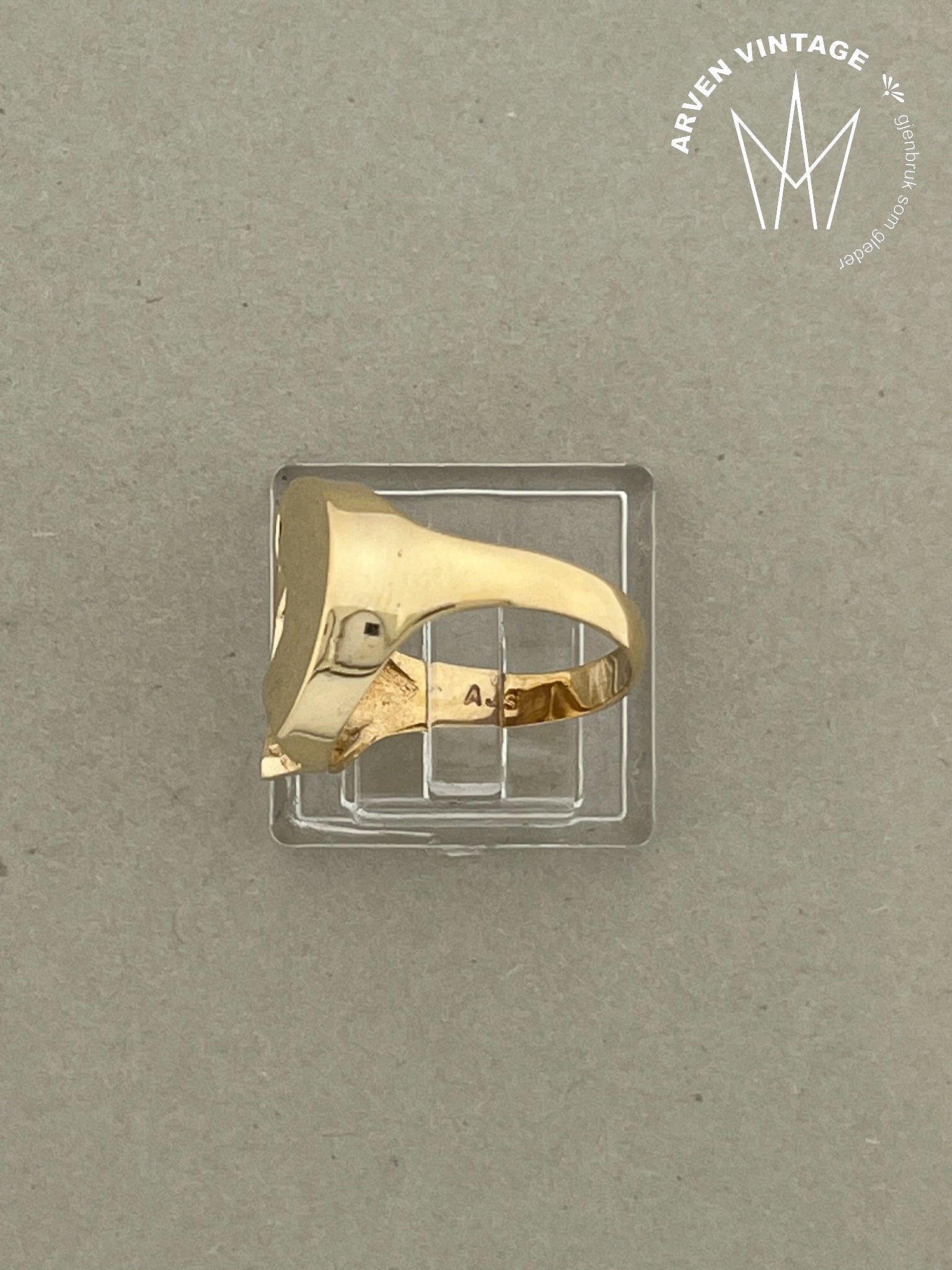 Vintage ring gult gull str50