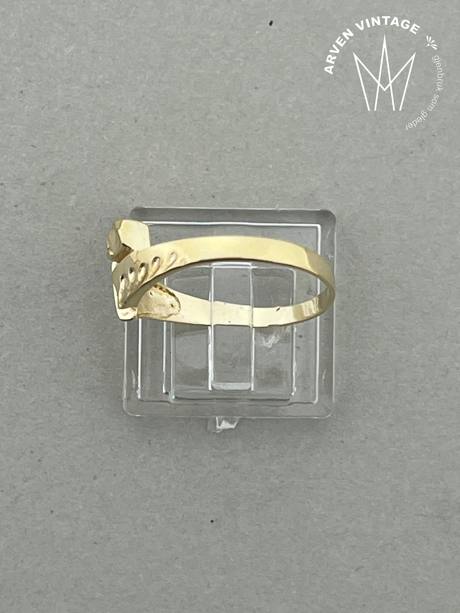 Vintage ring gult gull str57