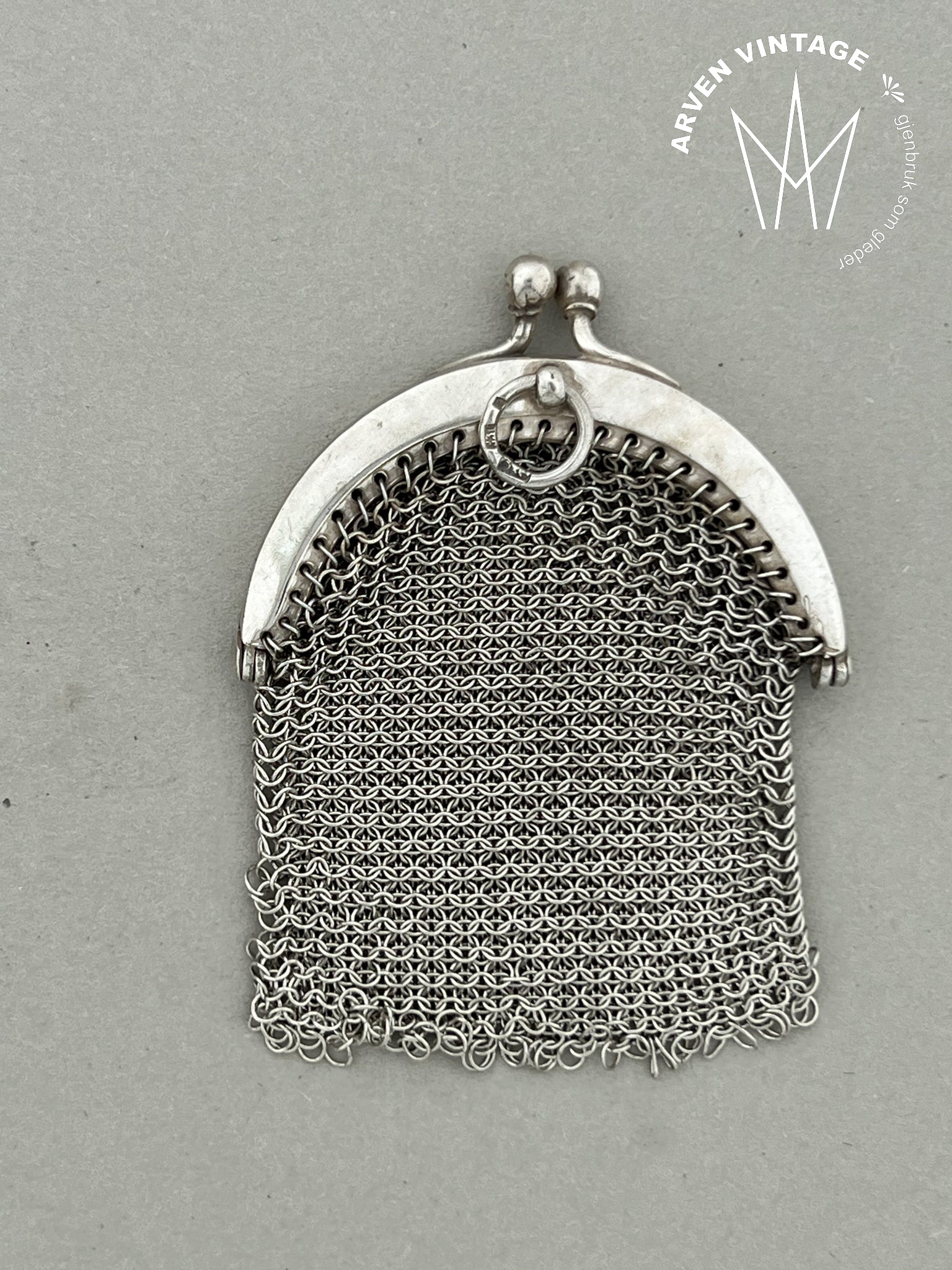 Vintage sølv myntpung