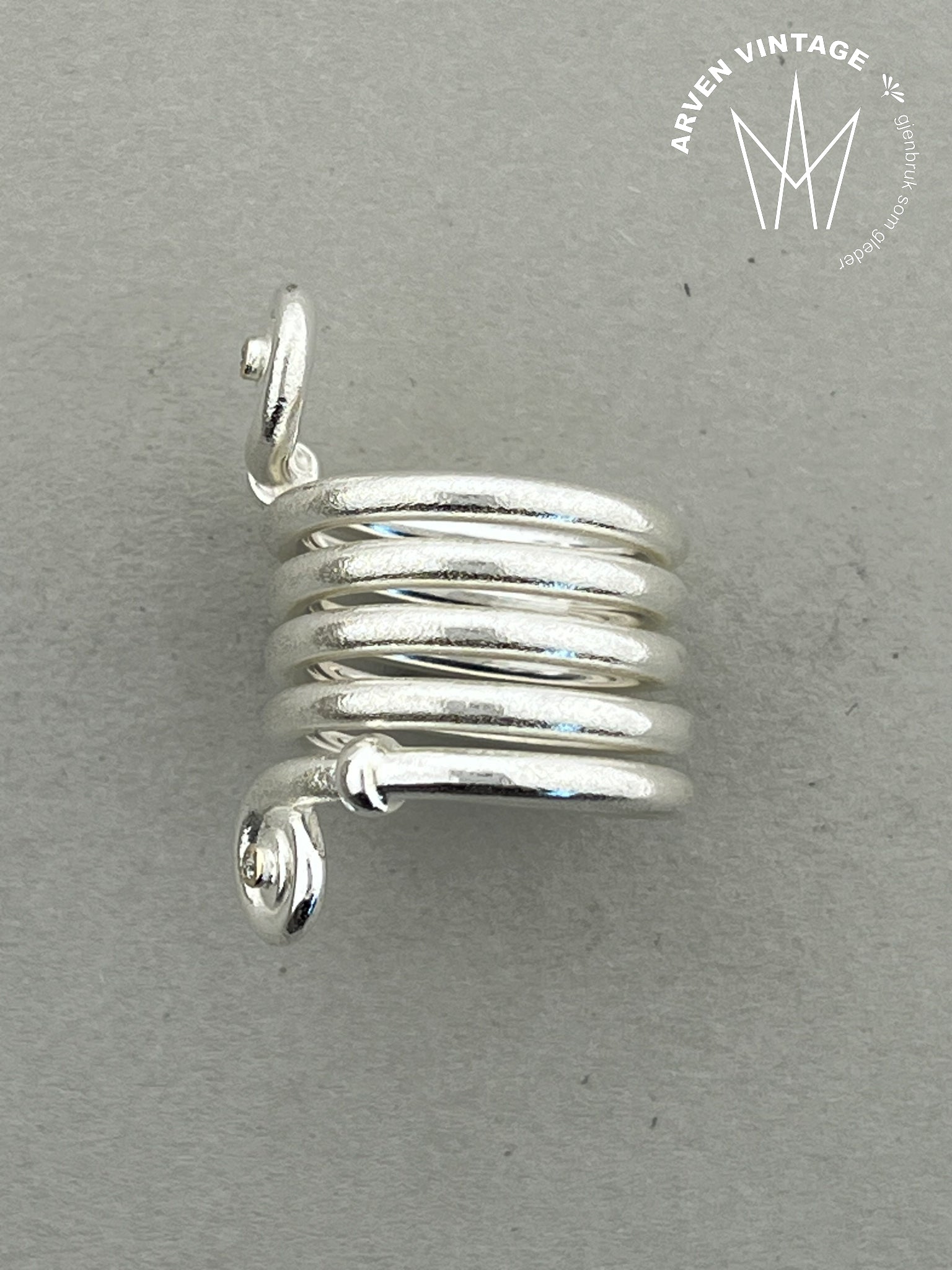 Vintage Anna Greta Eker sølvring str50