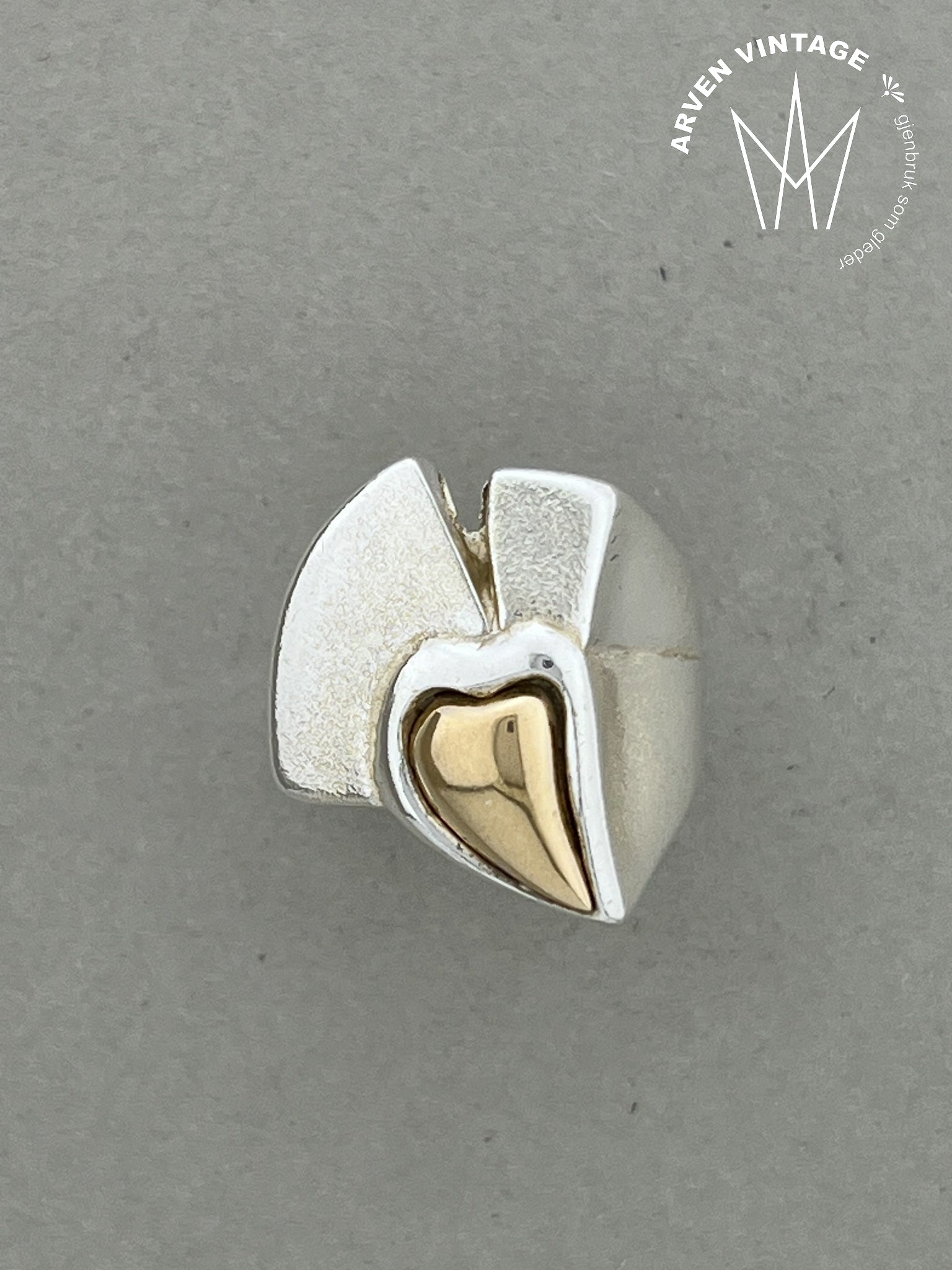 Vintage Sylvsmidja sølvring str56