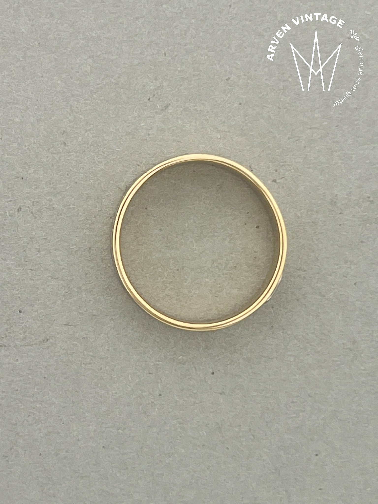 Vintage ring gult gull str57