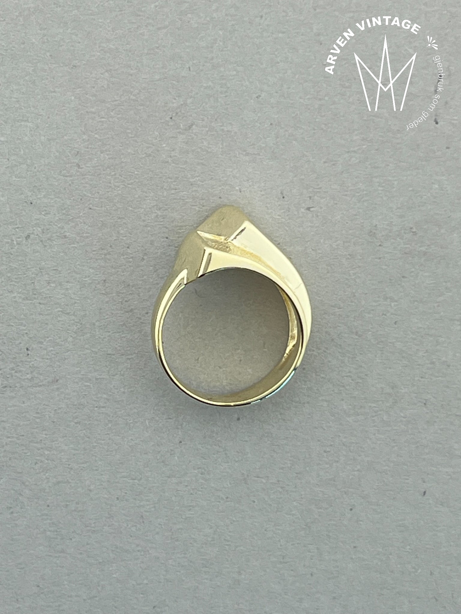Vintage ring gult gull str45