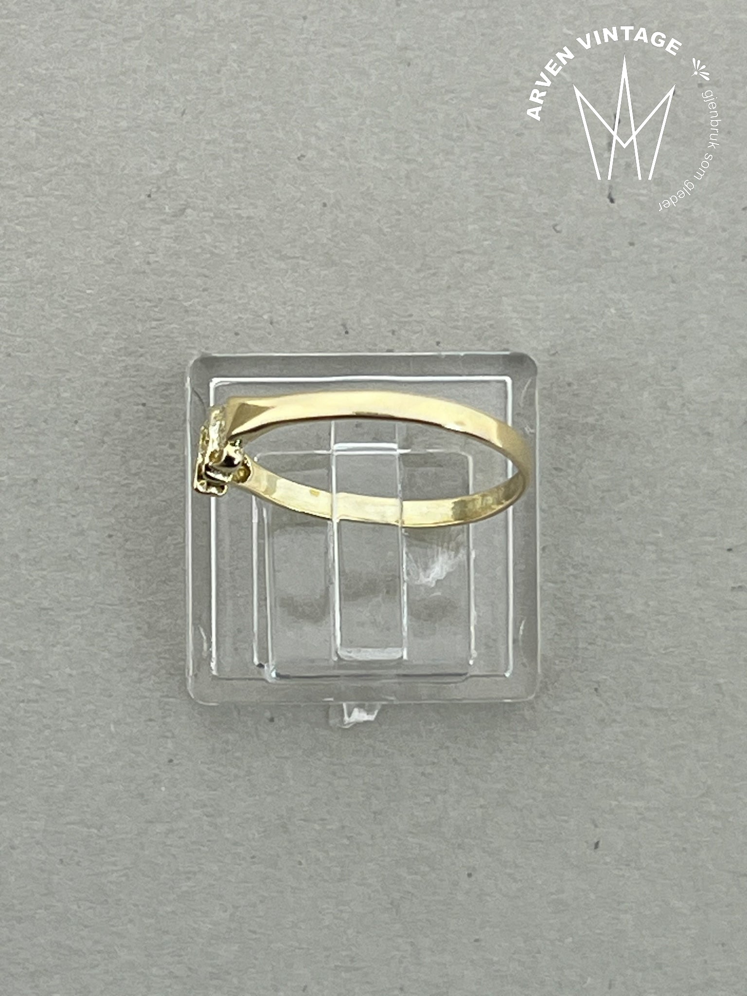 Vintage ring gult gull str53