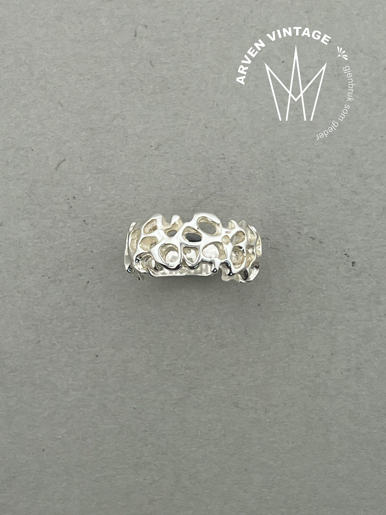 Vintage Juhls sølvring No. 610 str. 50
