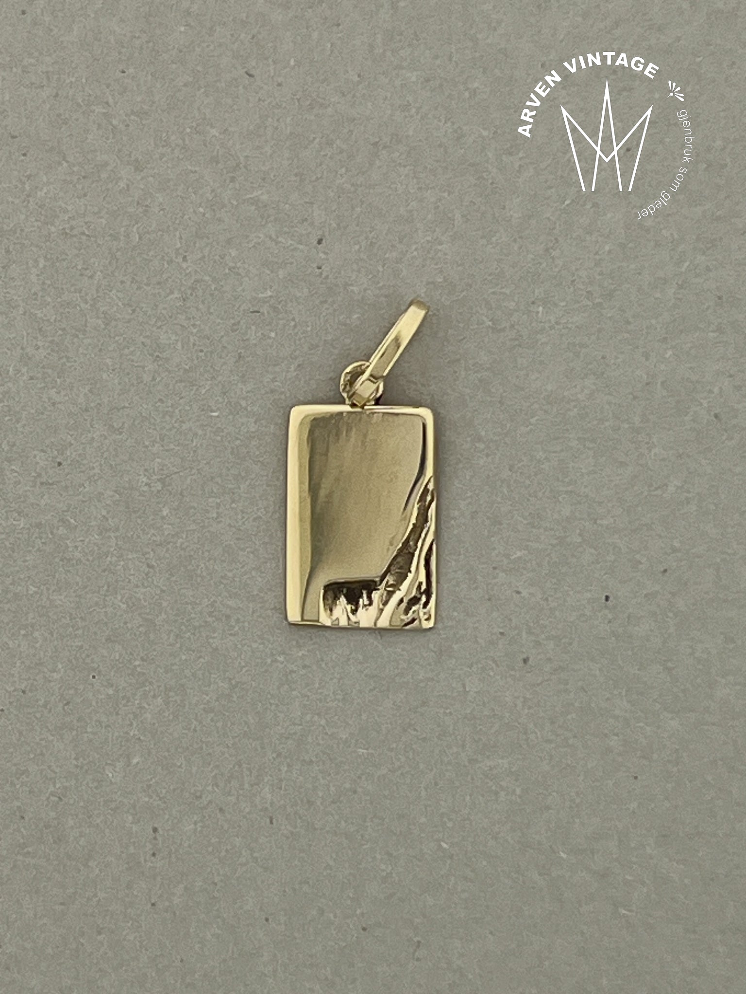 Vintage anheng gult gull