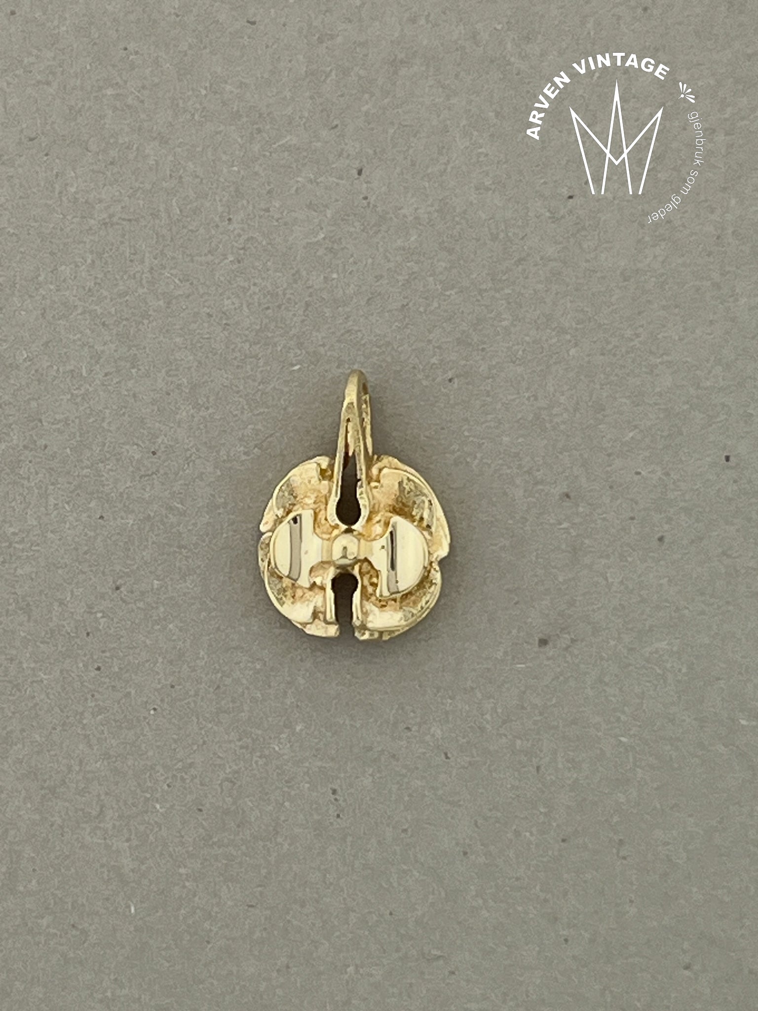 Vintage anheng gult gull