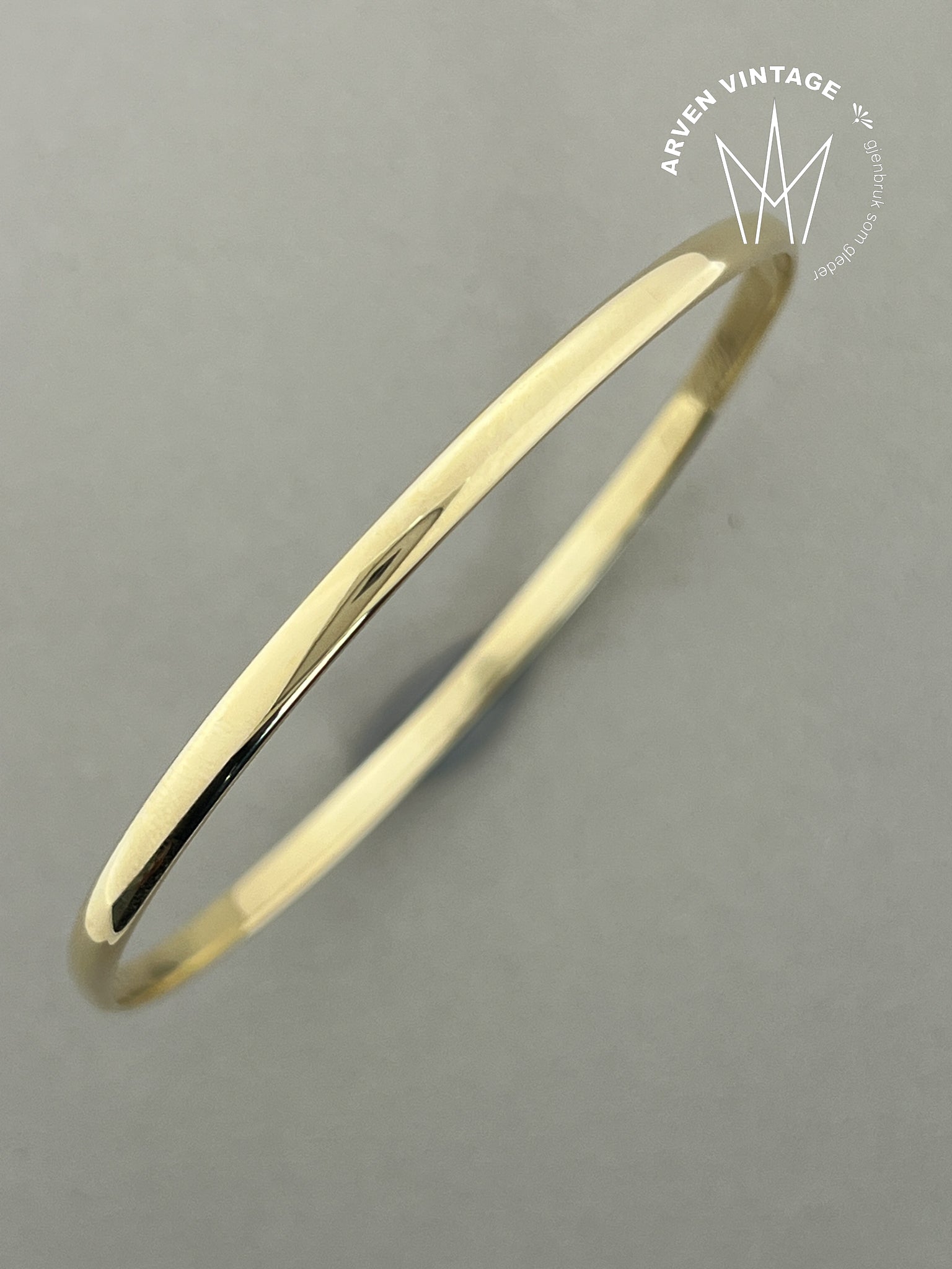 Vintage armring gult gull