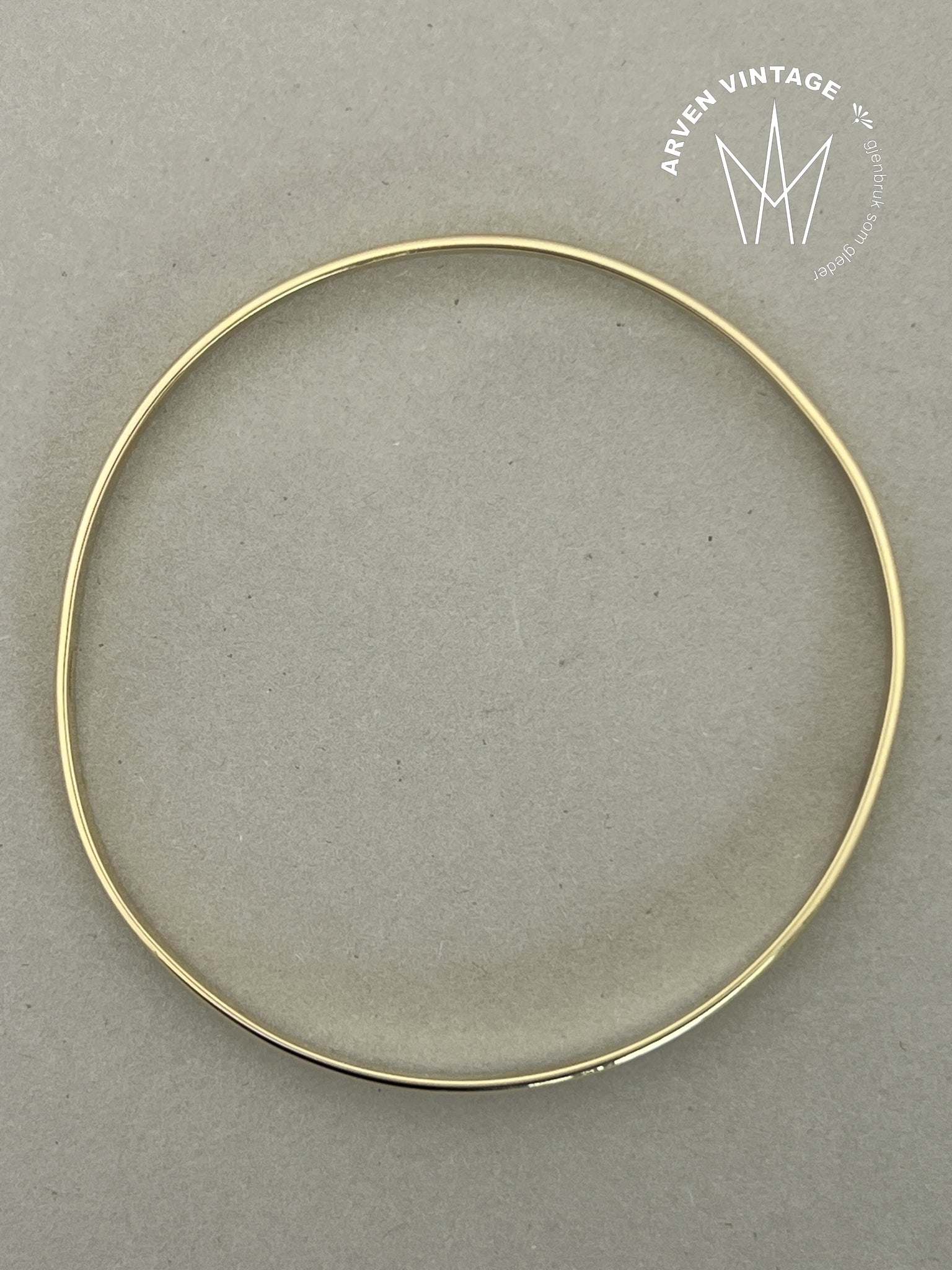 Vintage armring gult gull