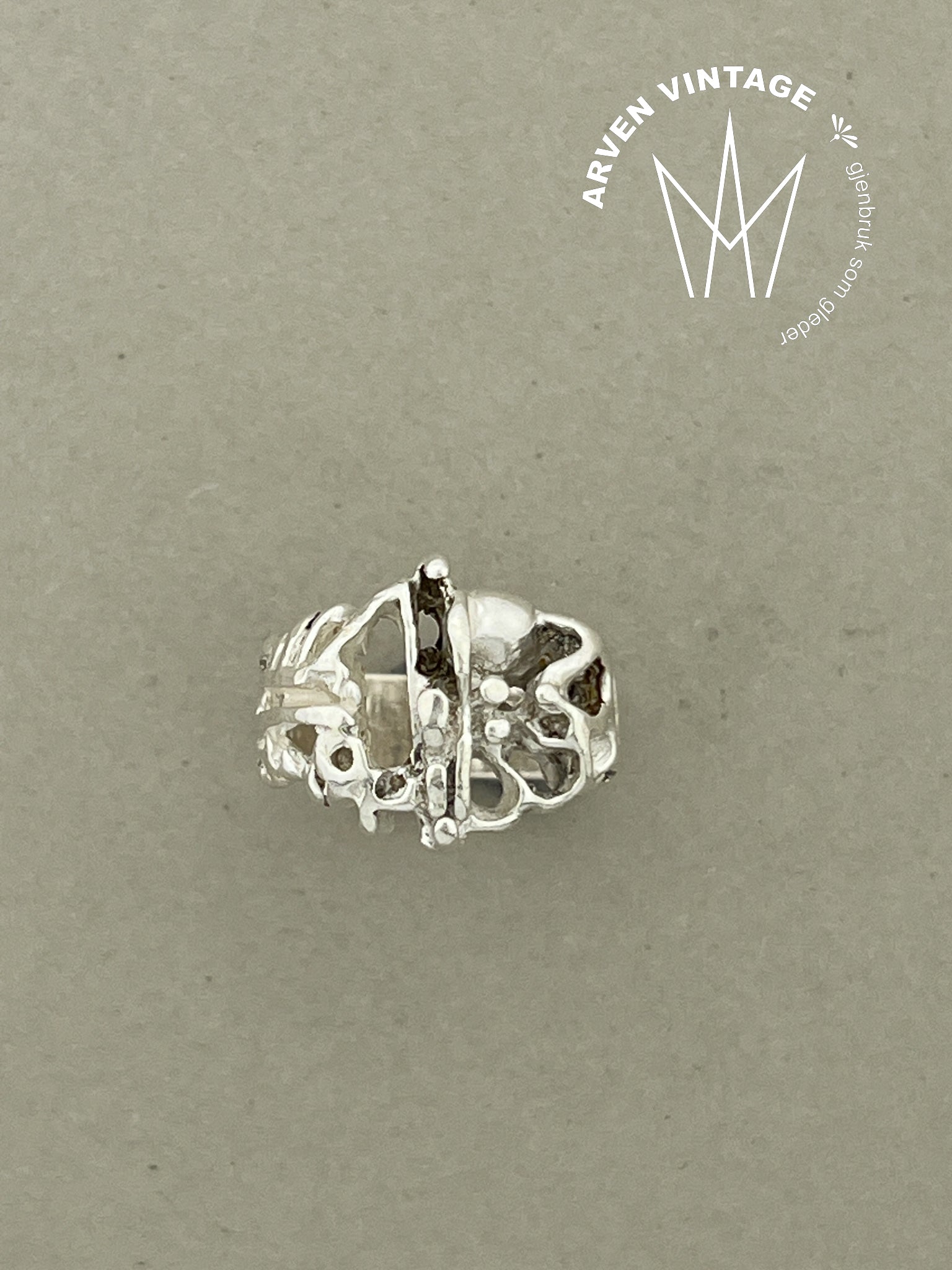 Vintage Juhls sølv ring nr 611 str52