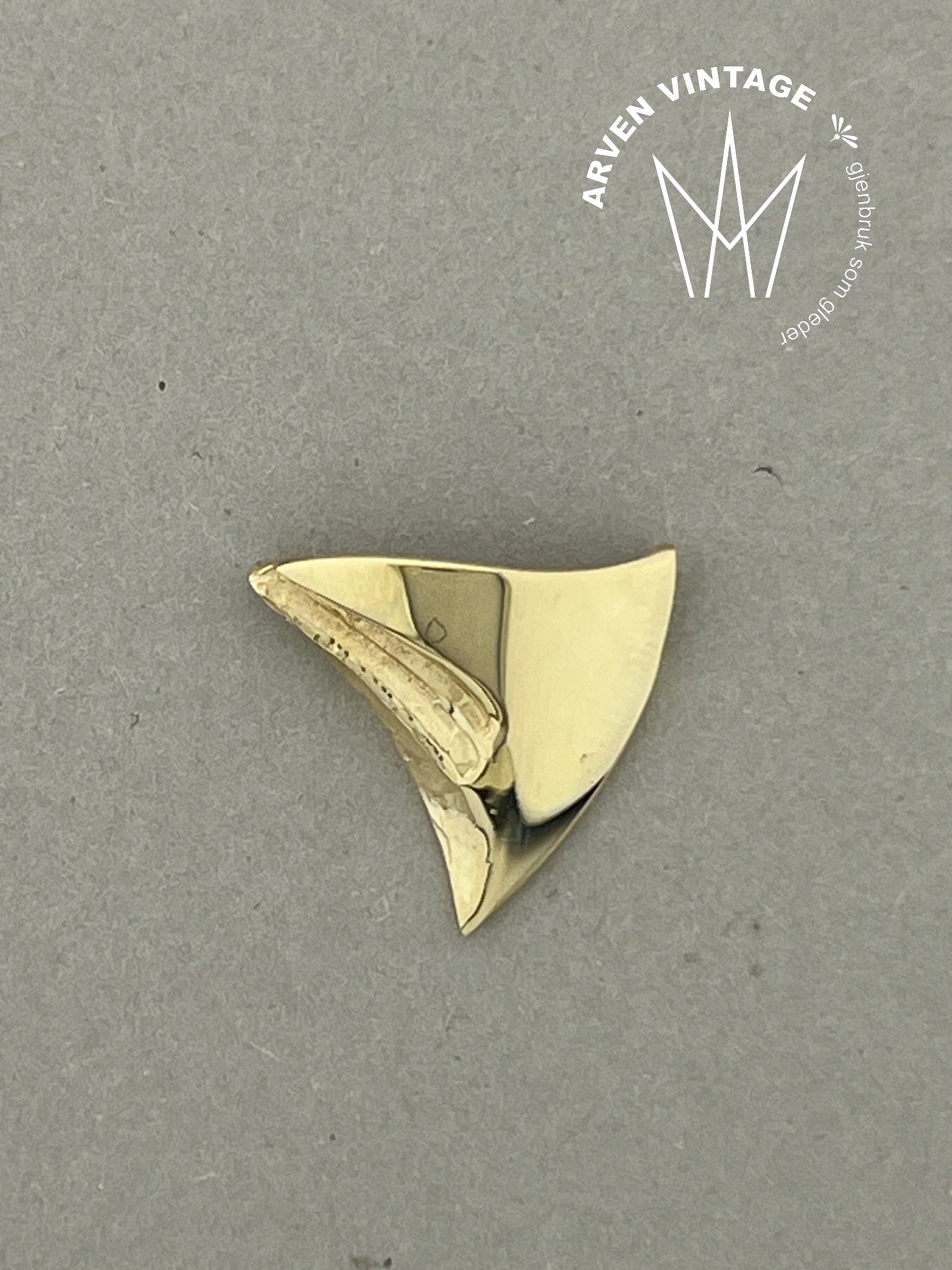 Vintage anheng gult gull