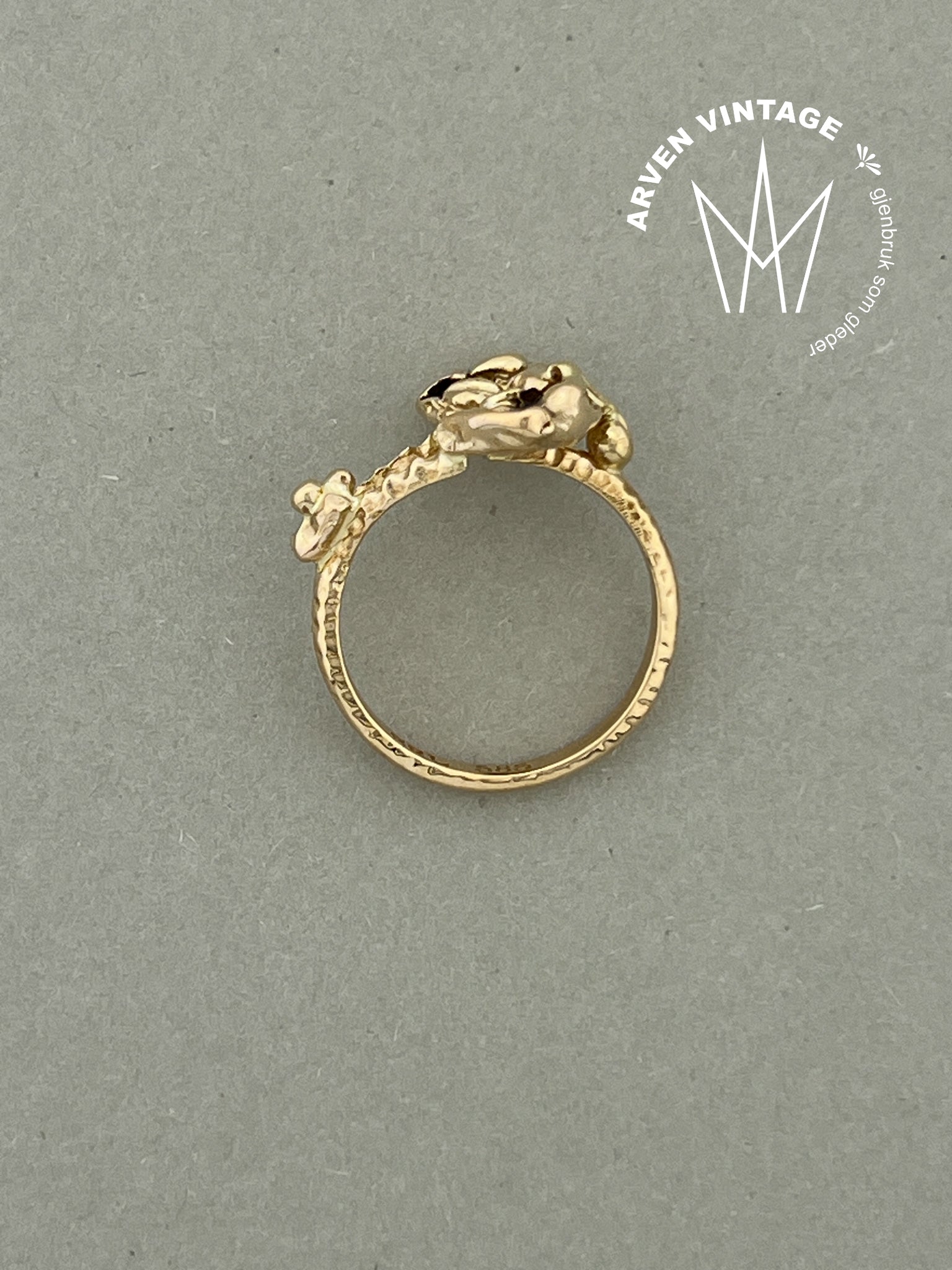 Vintage ring gult gull str59