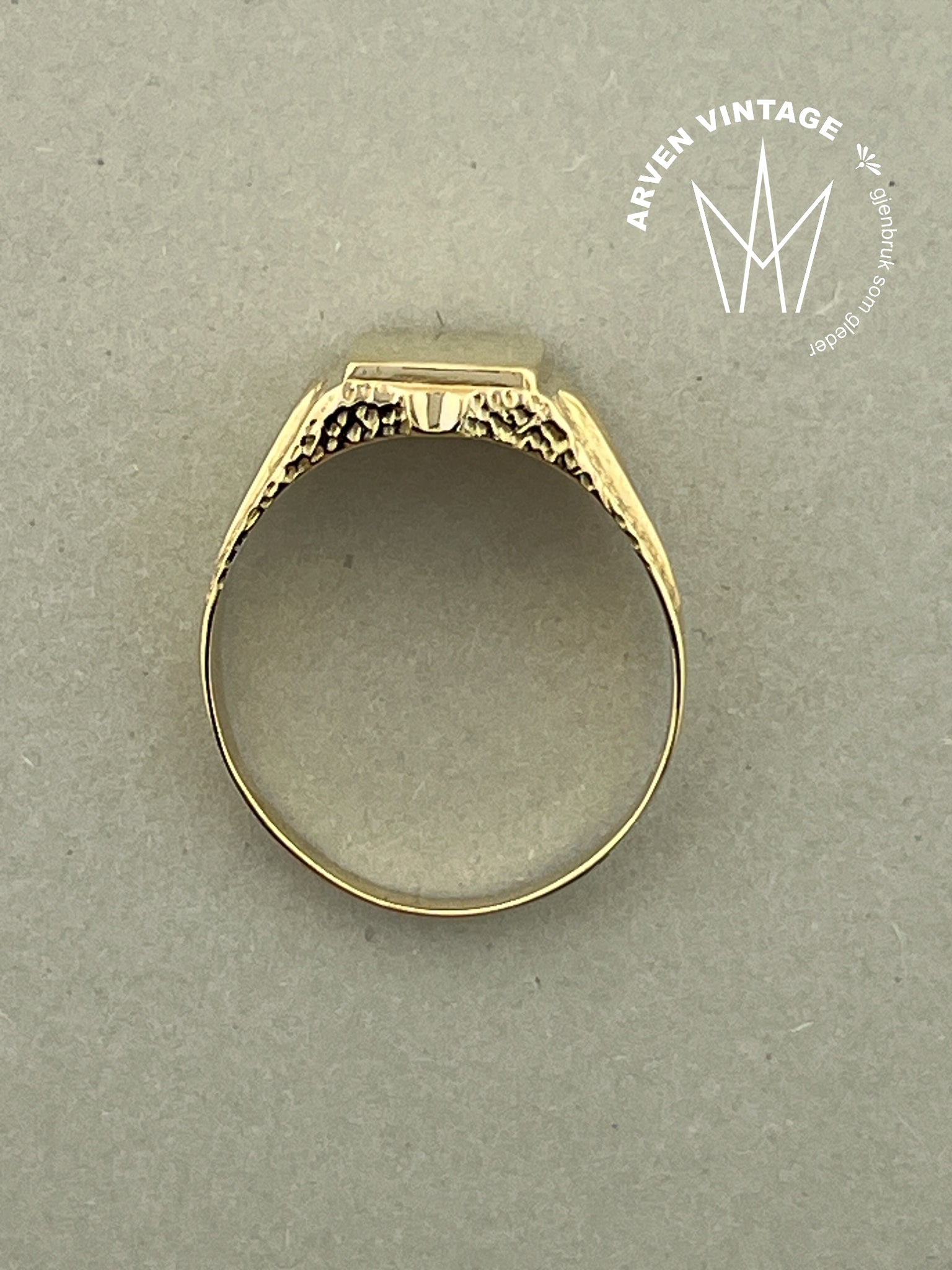 Vintage ring gult gull str67