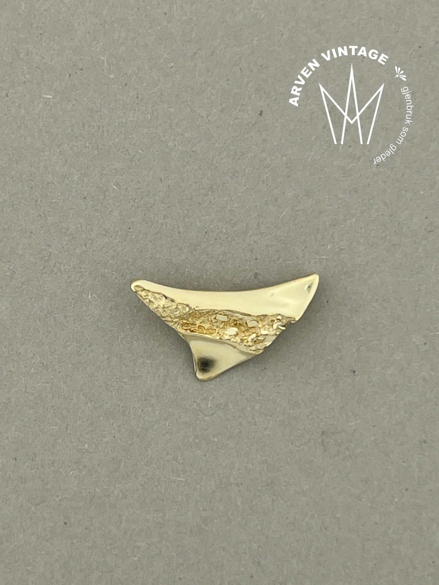 Vintage anheng gult gull