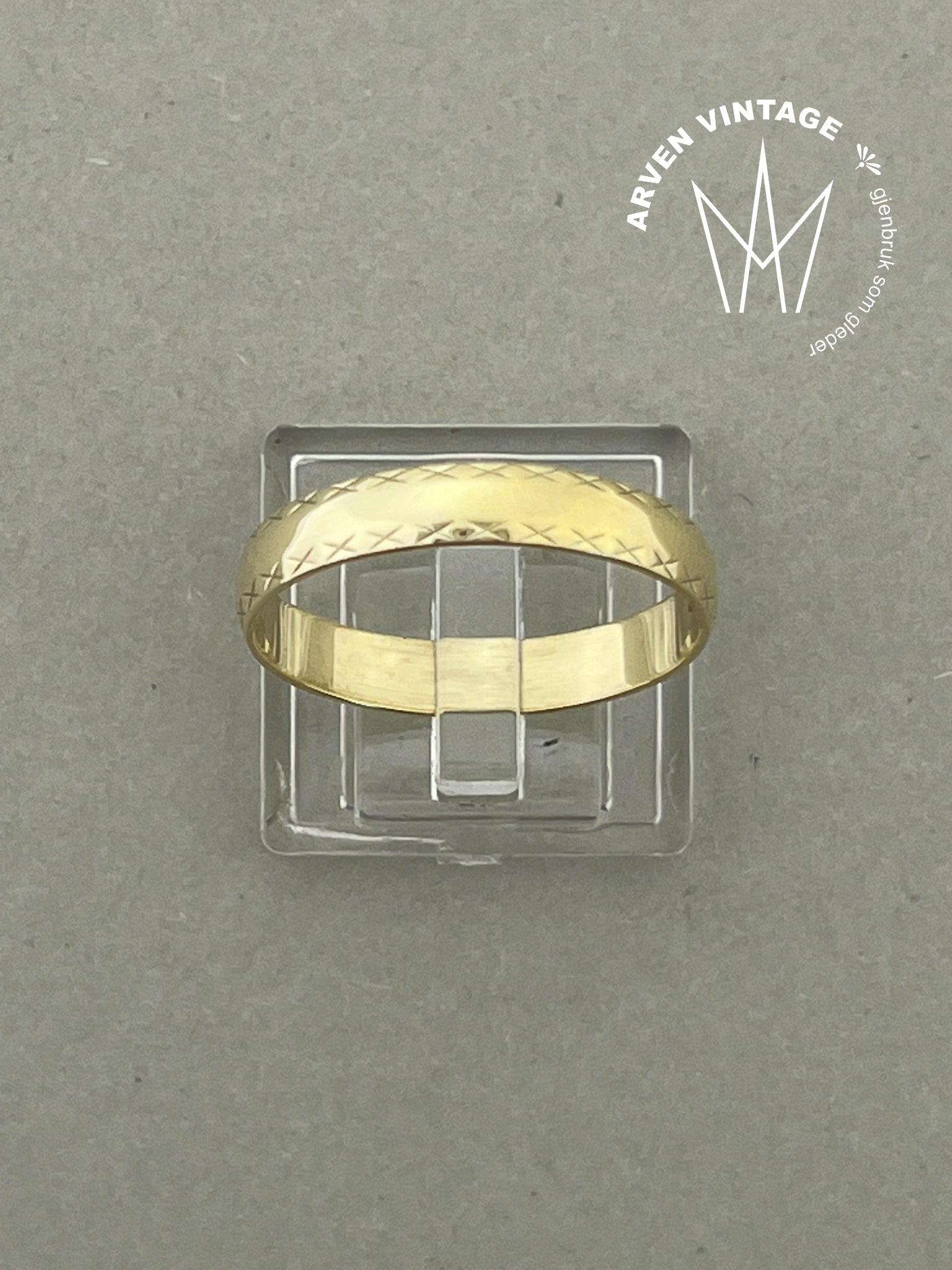 Vintage ring gult gull str64