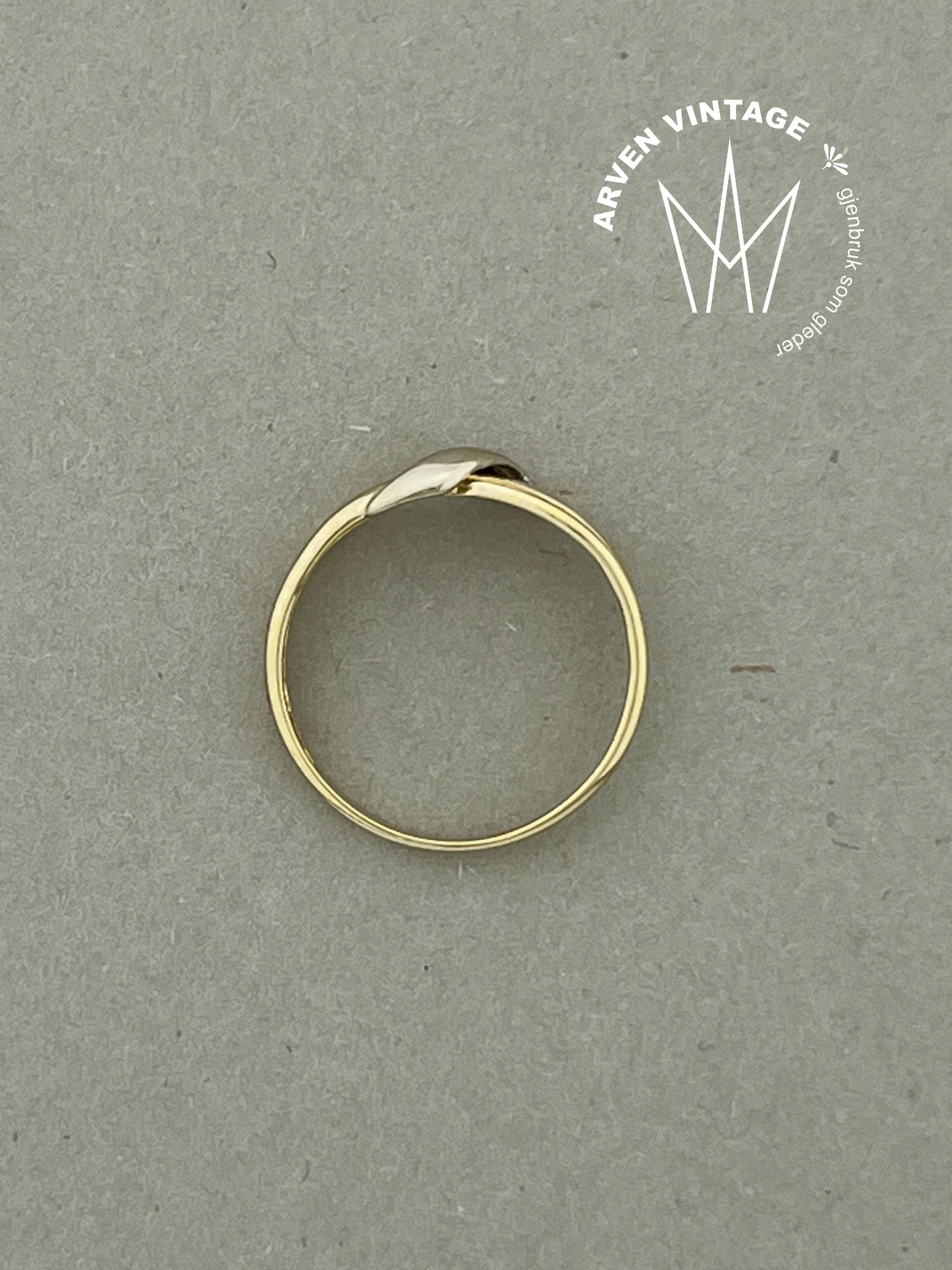 Vintage ring gult gull str52