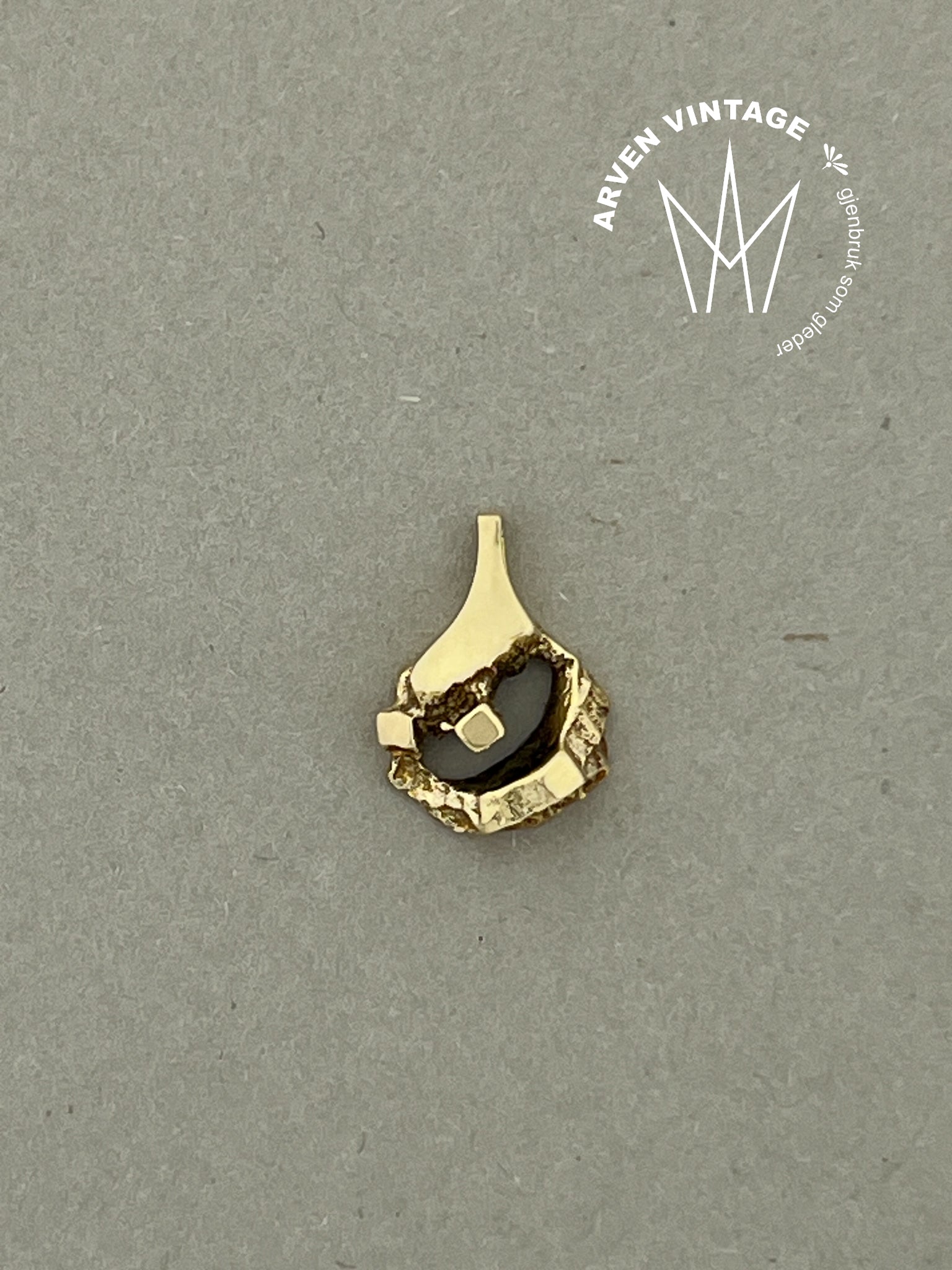 Vintage anheng gult gull