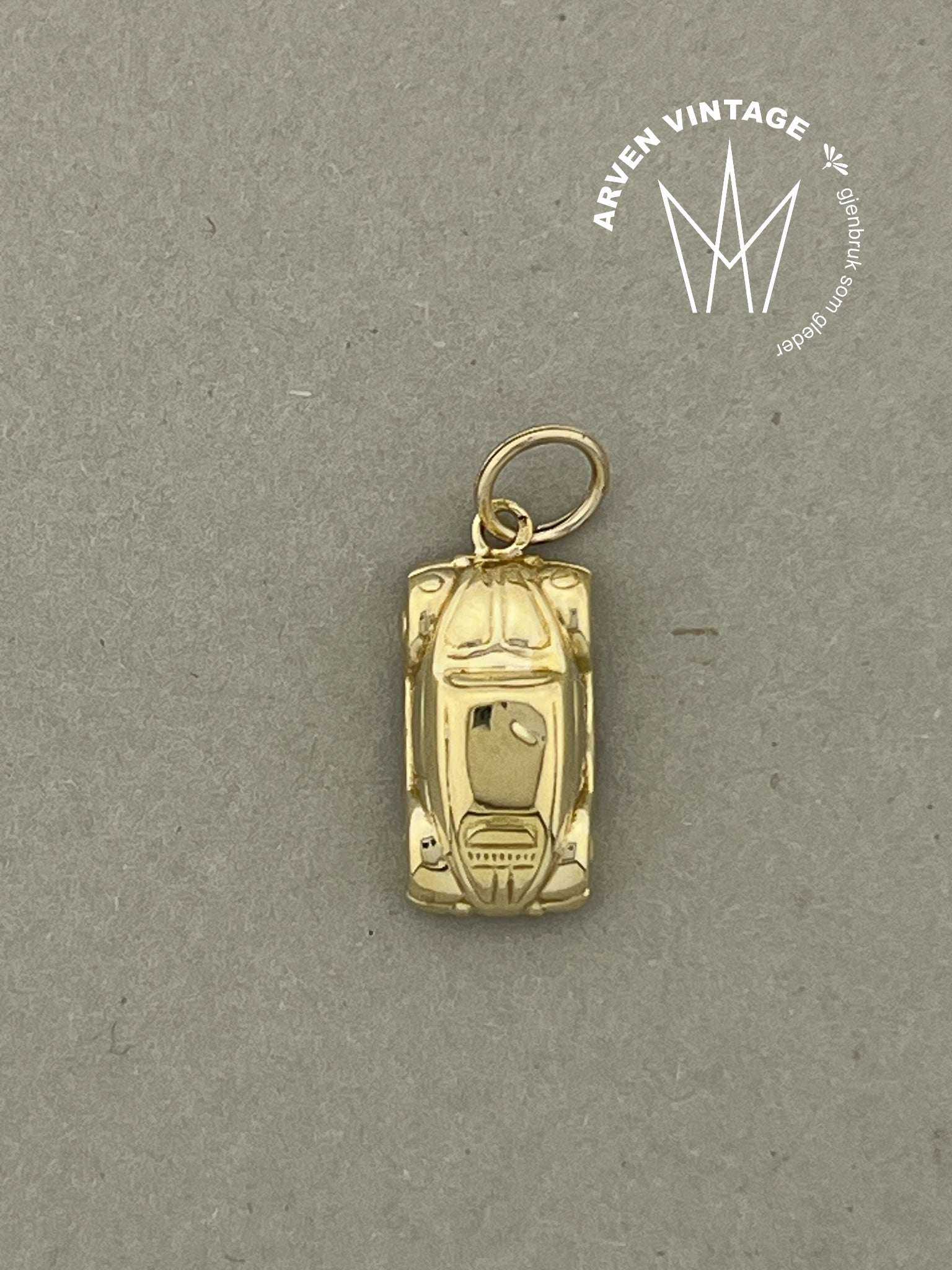 Vintage bilanheng gult gull