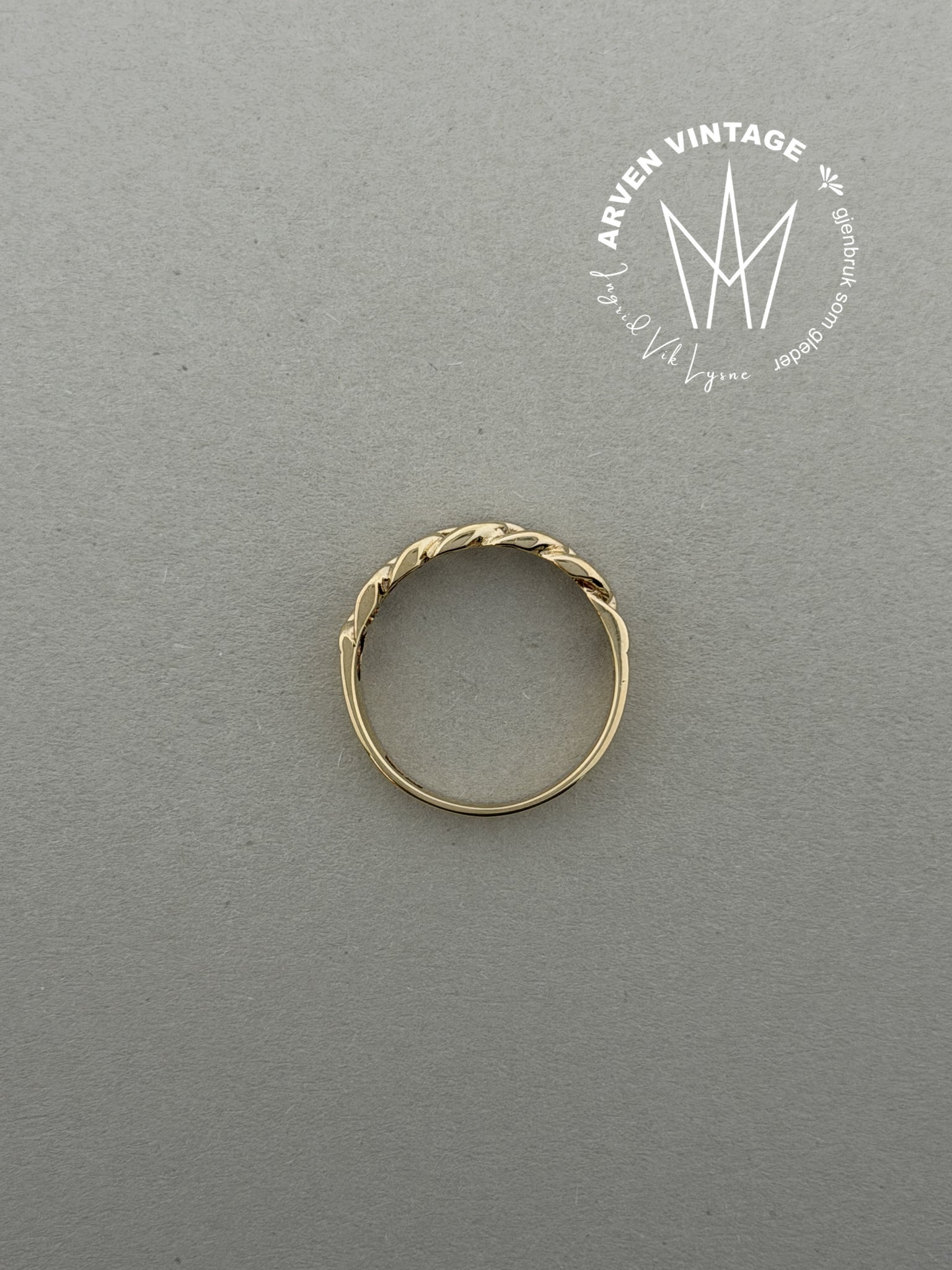 Vintage ring gult gull str54
