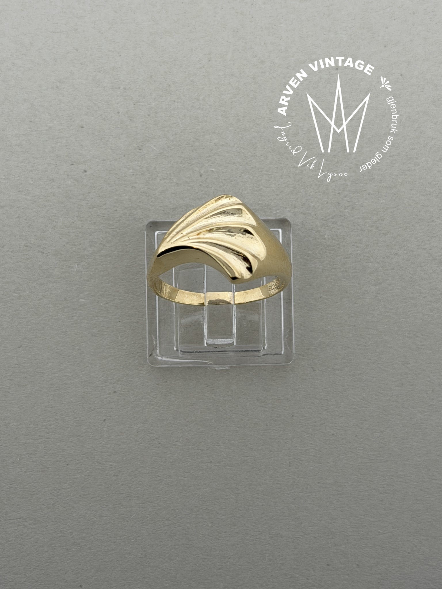 Vintage ring gult gull str55