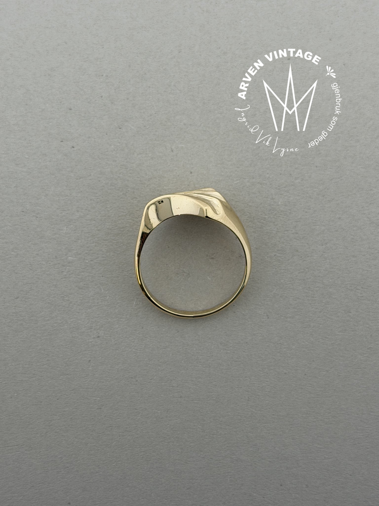 Vintage ring gult gull str55