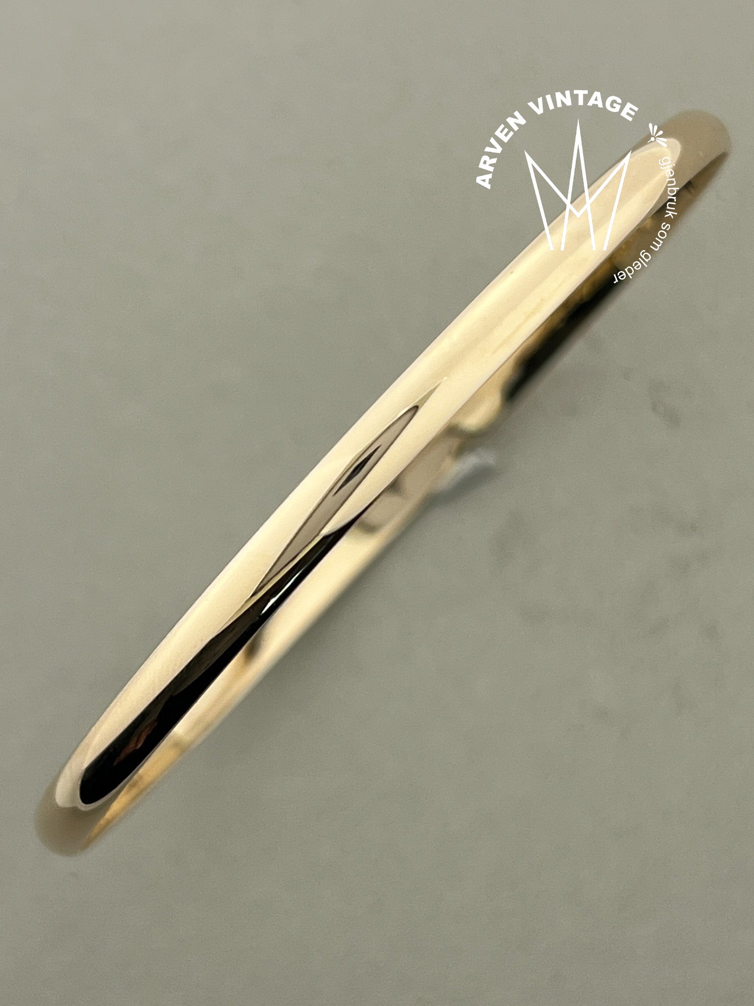 Vintage armring gult gull