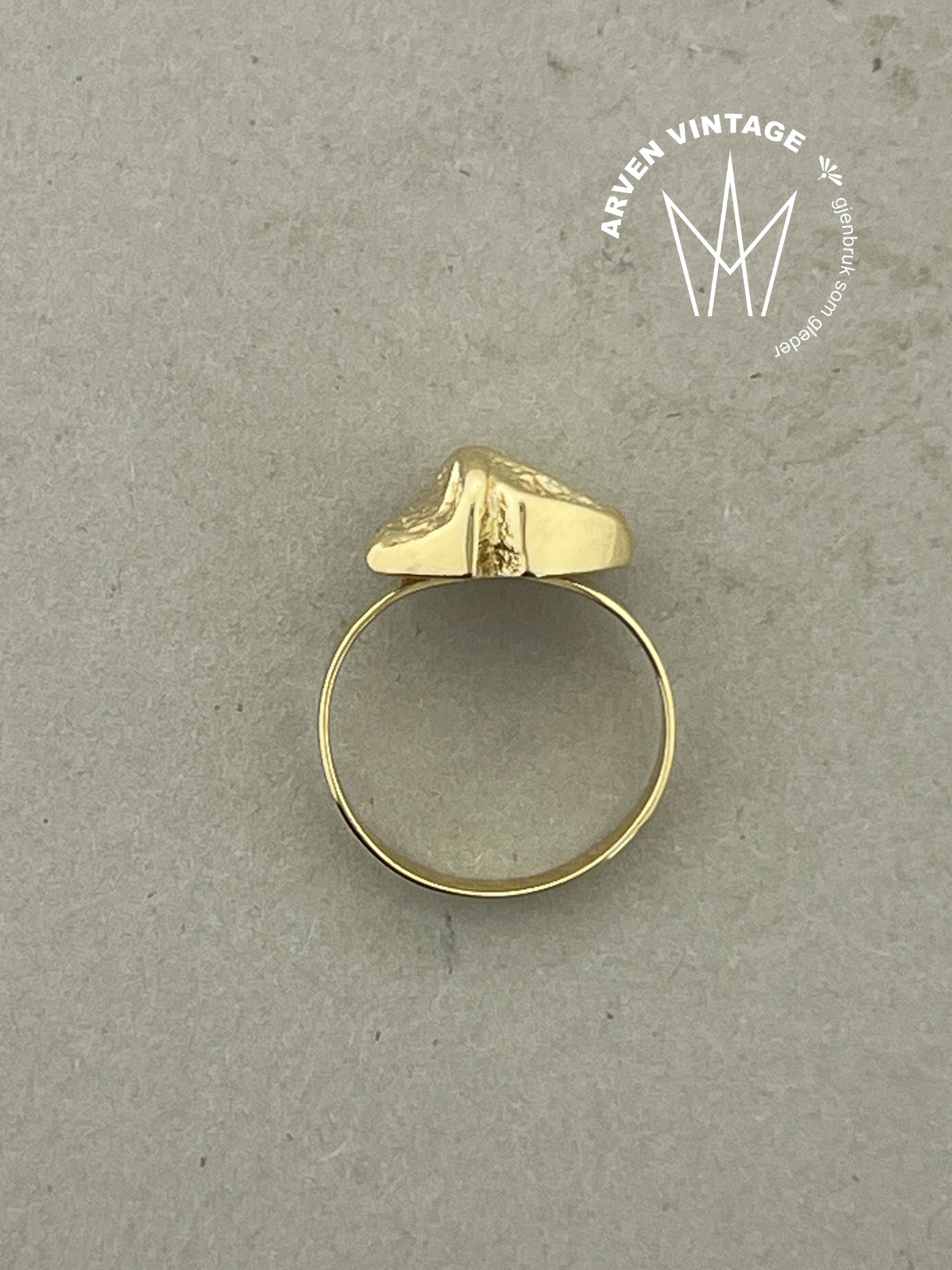 Vintage ring gult gull str48