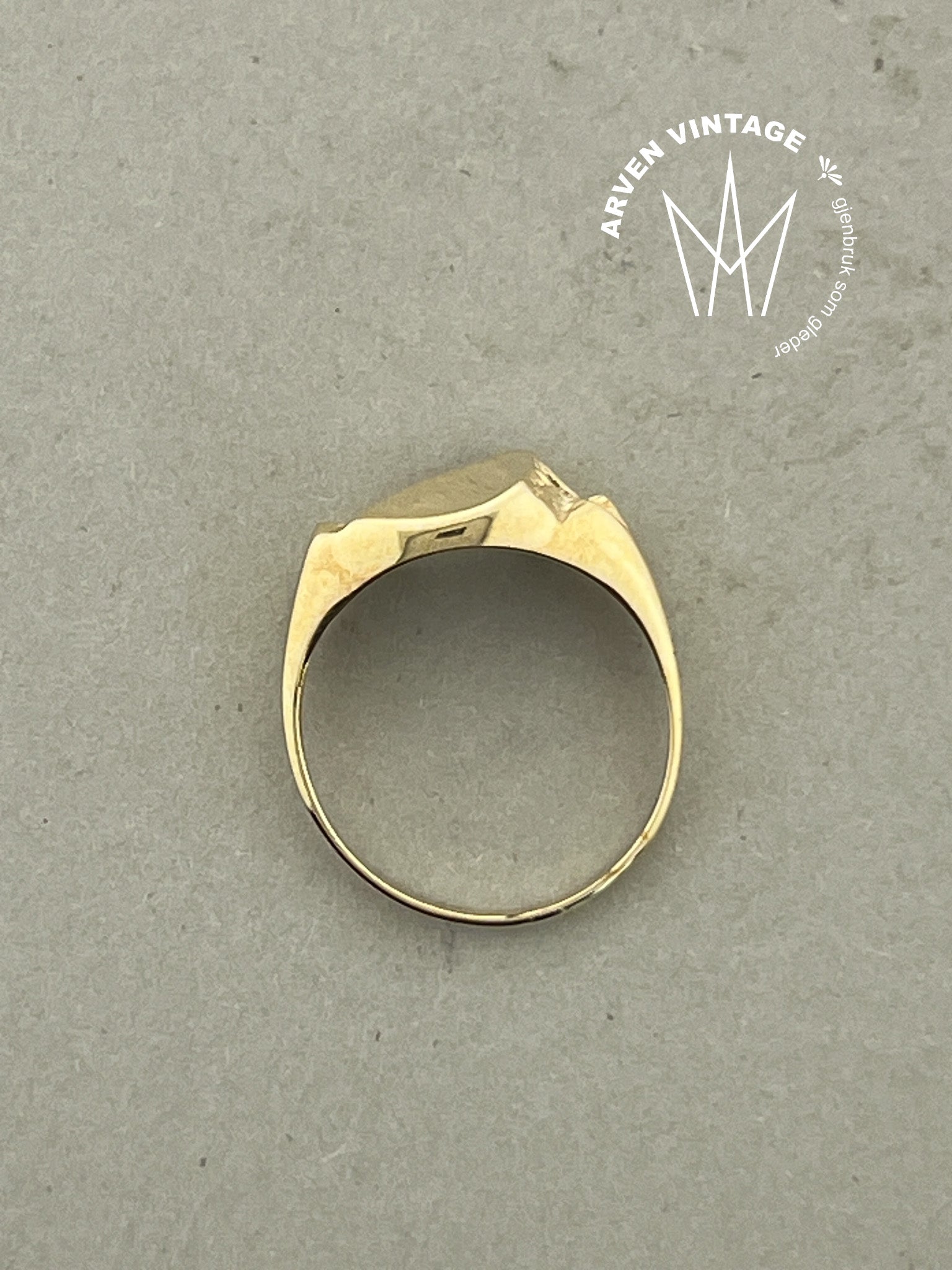 Vintage ring gult gull str54