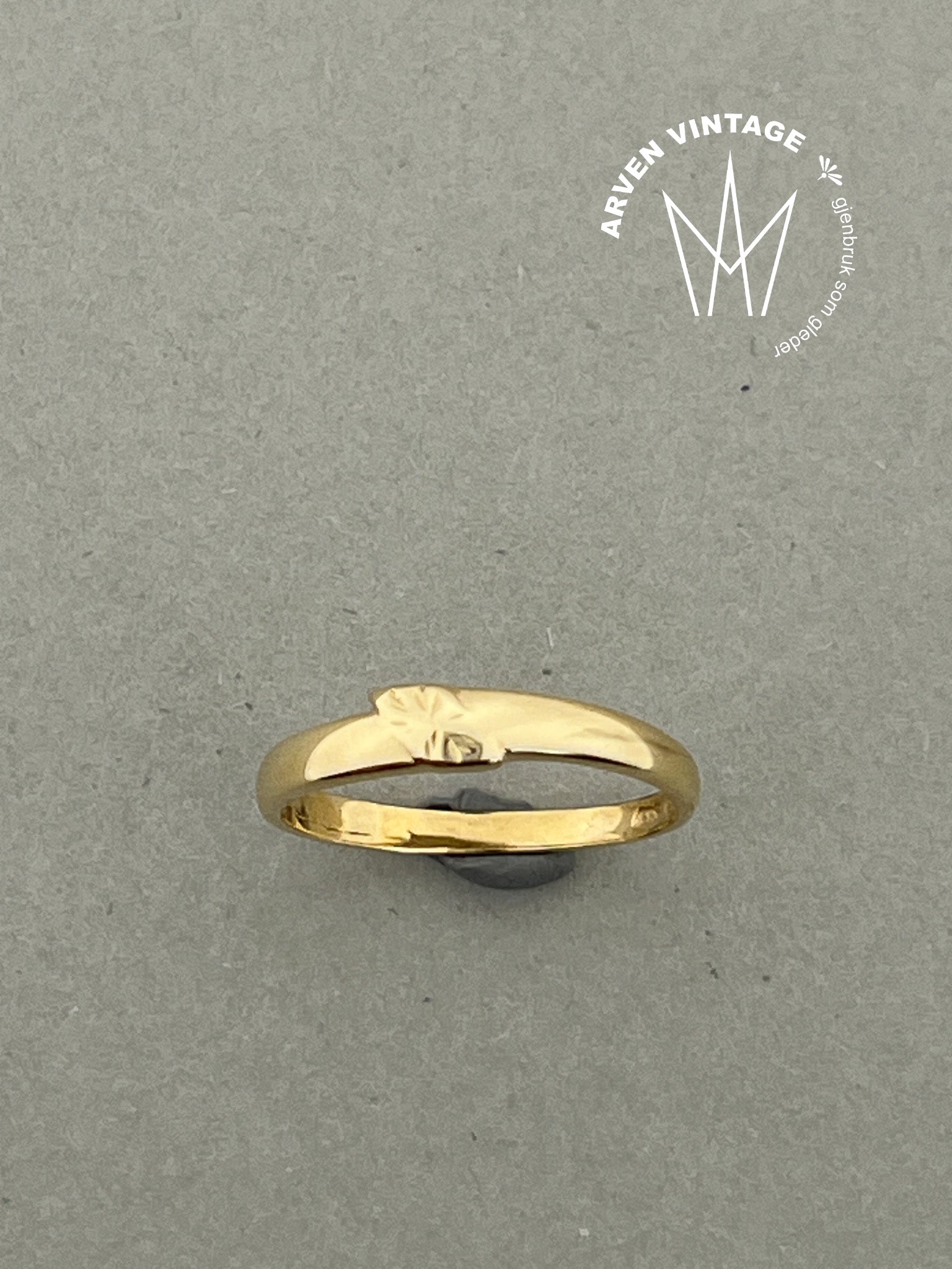 Vintage ring gult gull str54