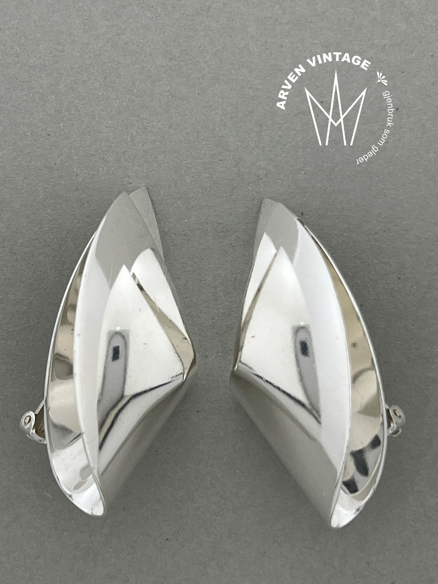 Vintage sølvørepynt Georg Jensen
