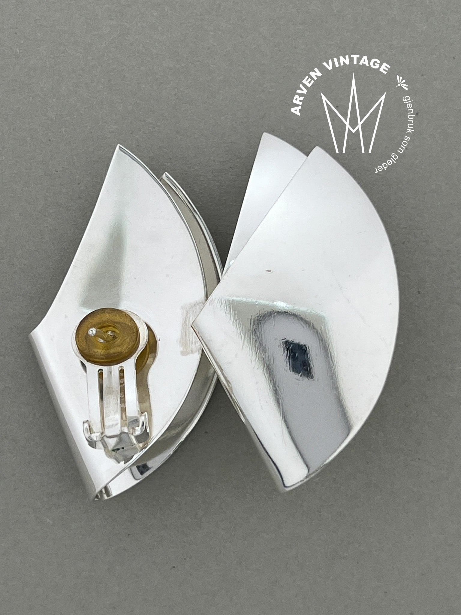 Vintage sølvørepynt Georg Jensen