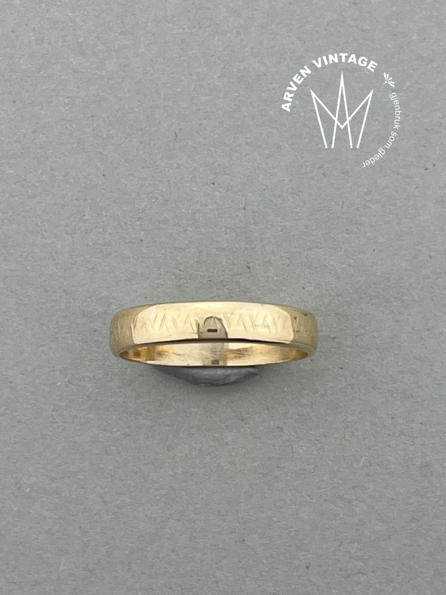 Vintage ring gult gull str55