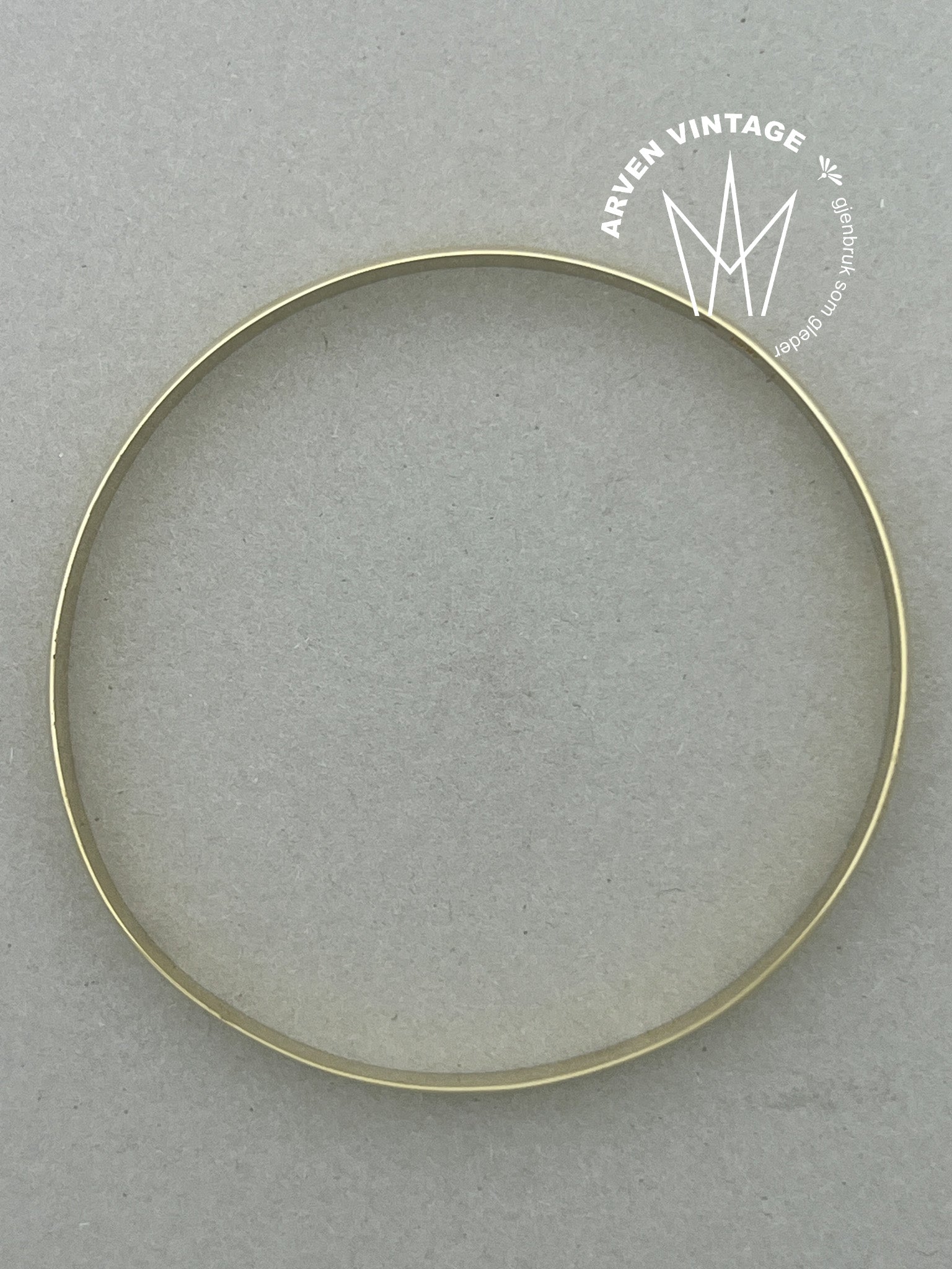 Vintage armring gult gull 20cm