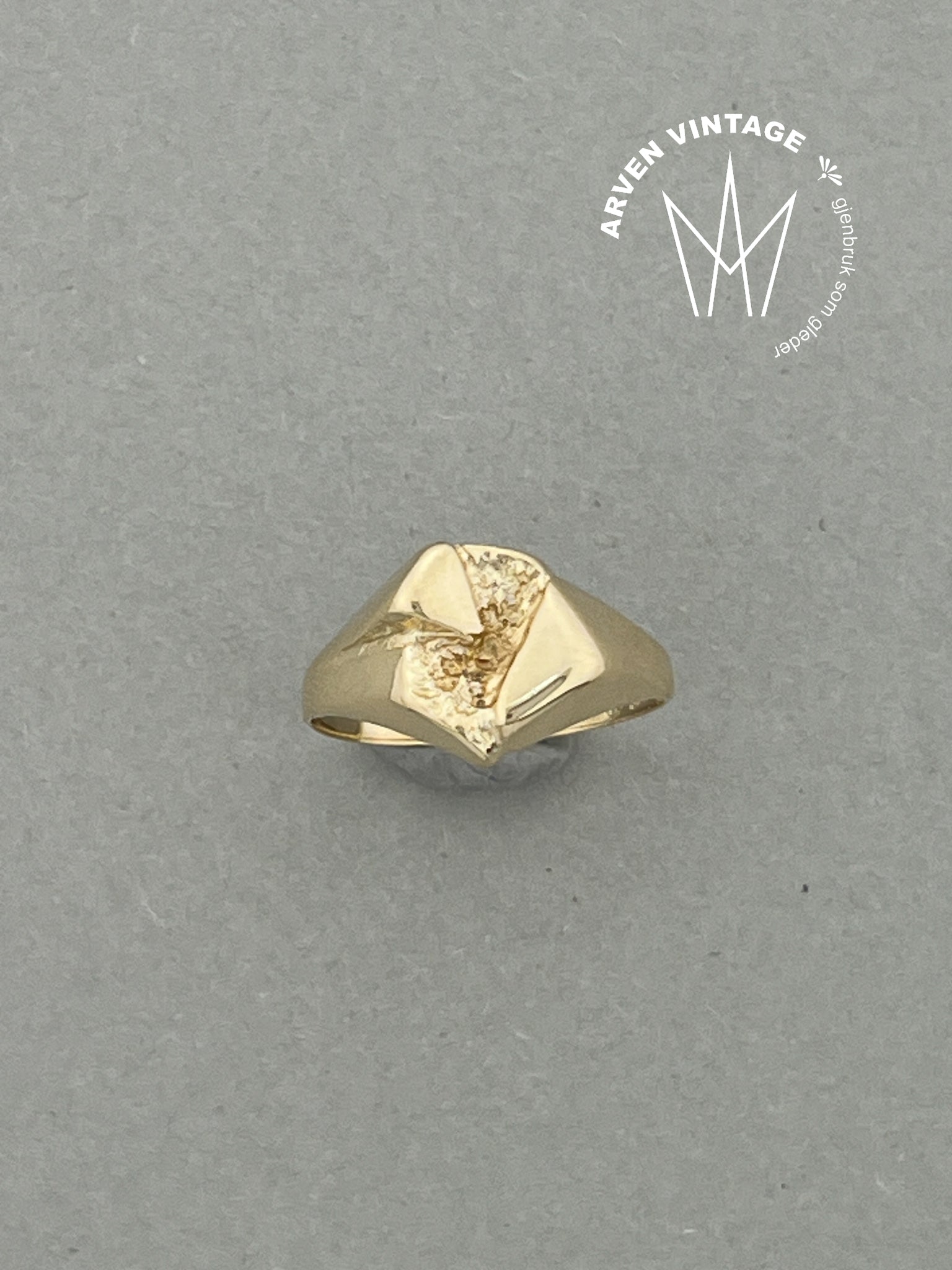 Vintage ring gult gull str51
