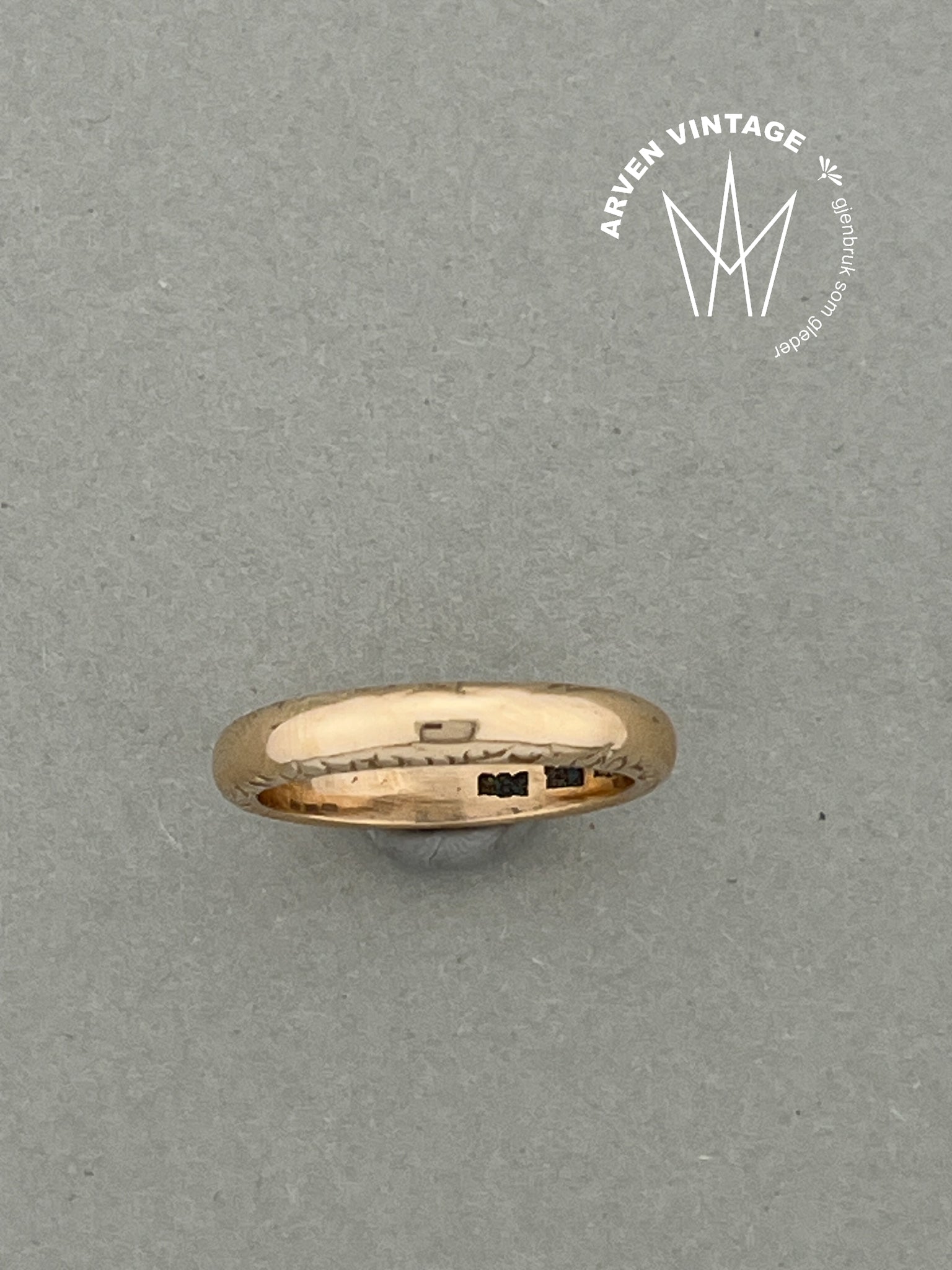 Vintage ring gult gull str54