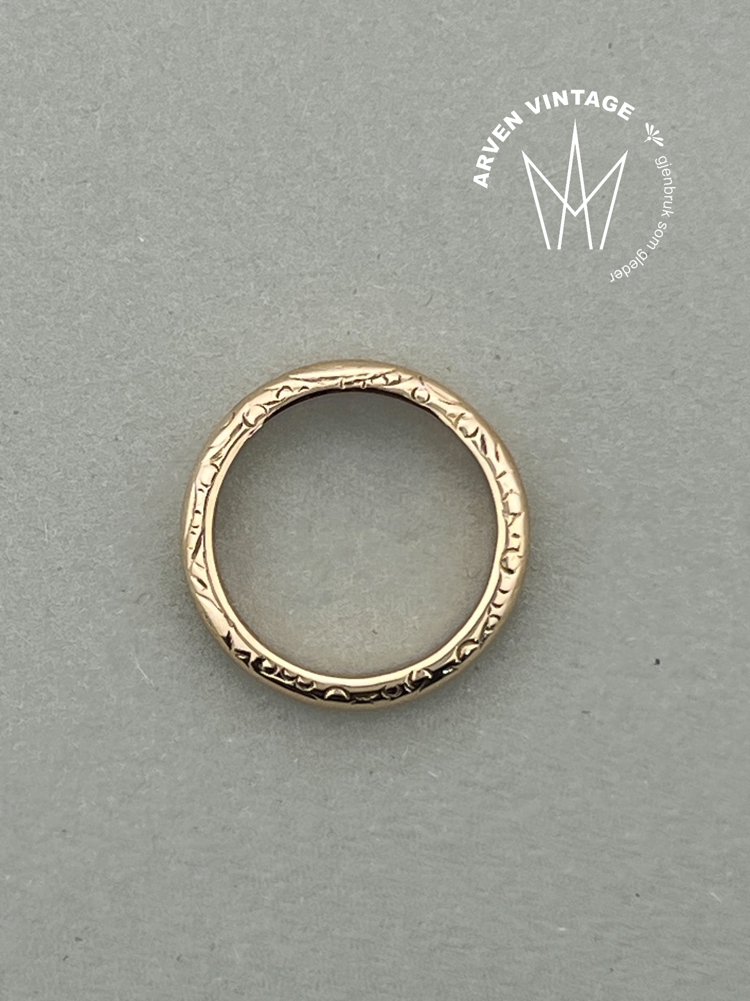 Vintage ring gult gull str54