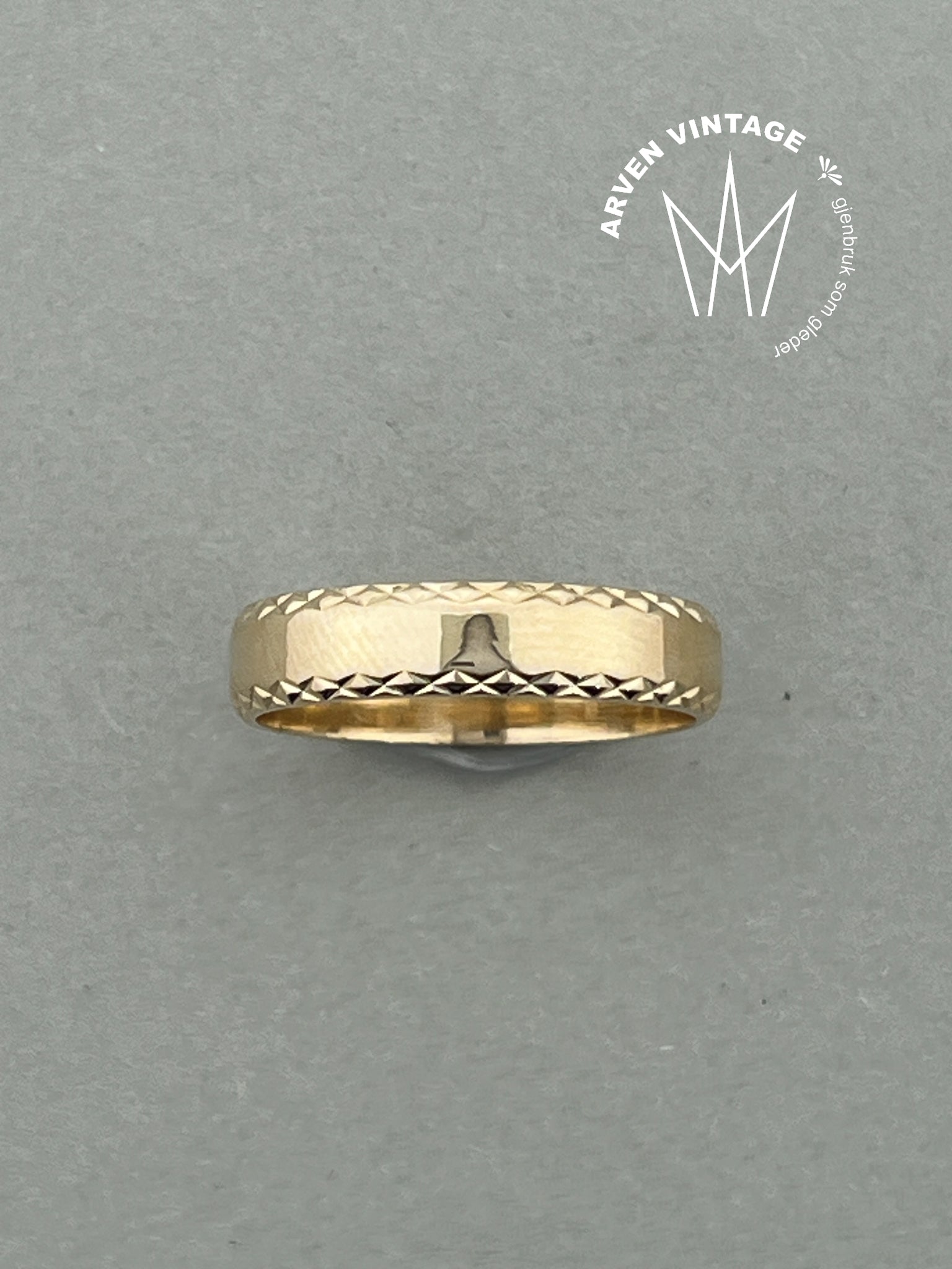 Vintage ring gult gull str60