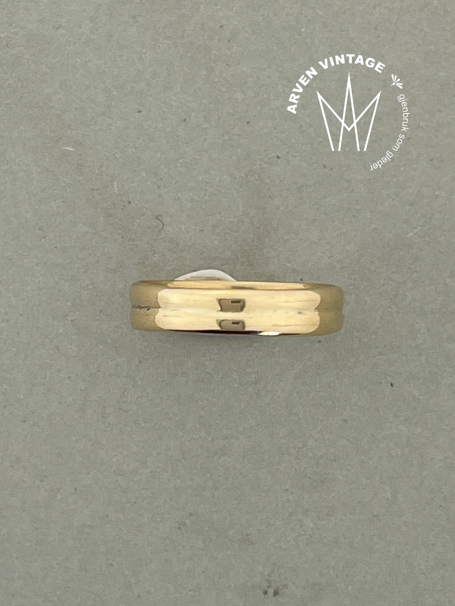Vintage ring gult gull str58