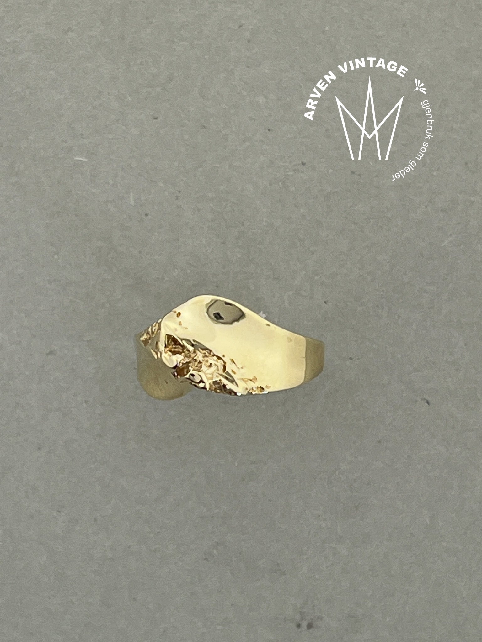 Vintage ring gult gull str51